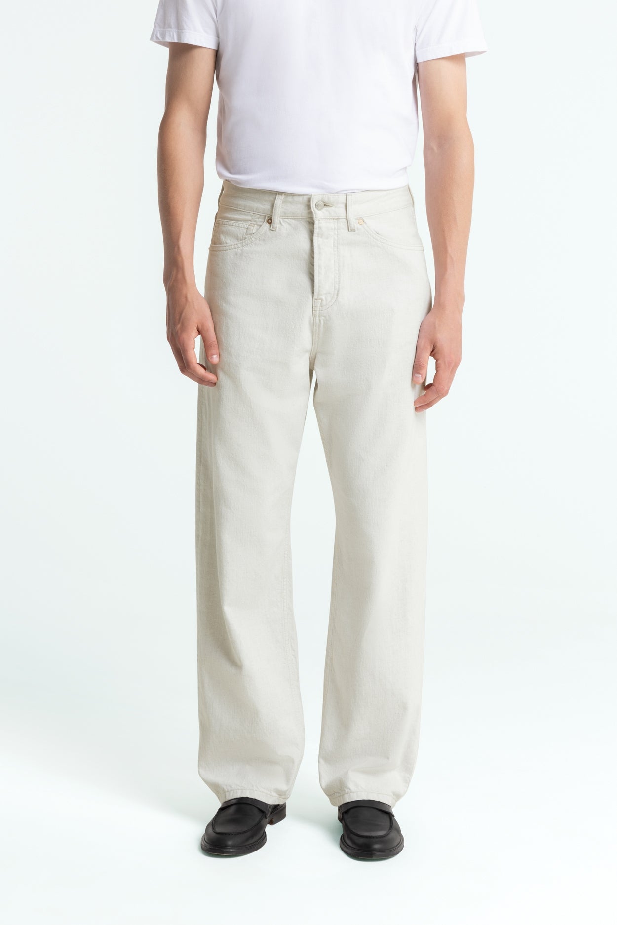 Kings of Indigo men vegan Jeans Noah Amsterdam Undyed Off White