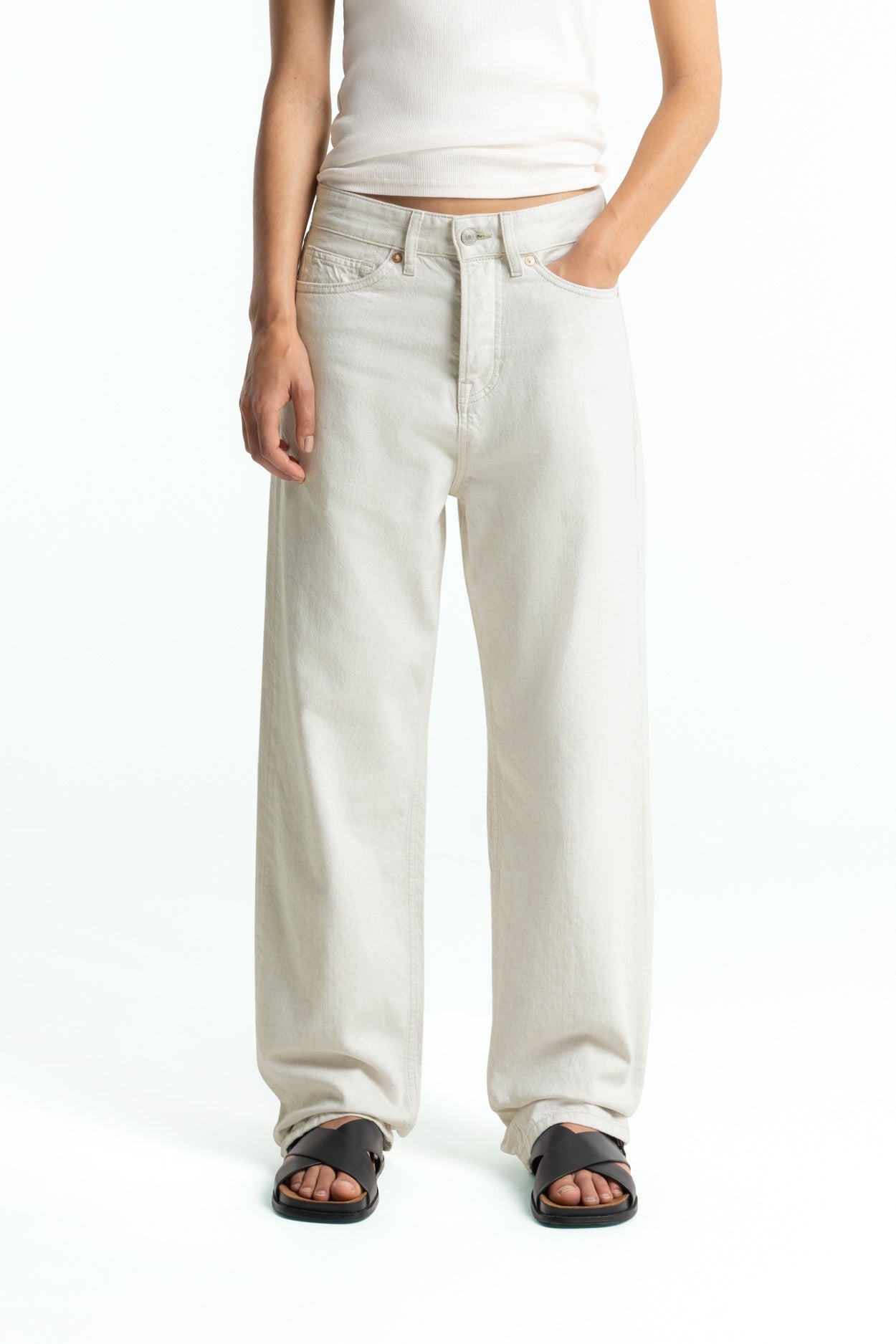 Image of Kings of Indigo mannen vegan Jeans Noah Amsterdam Undyed Off White