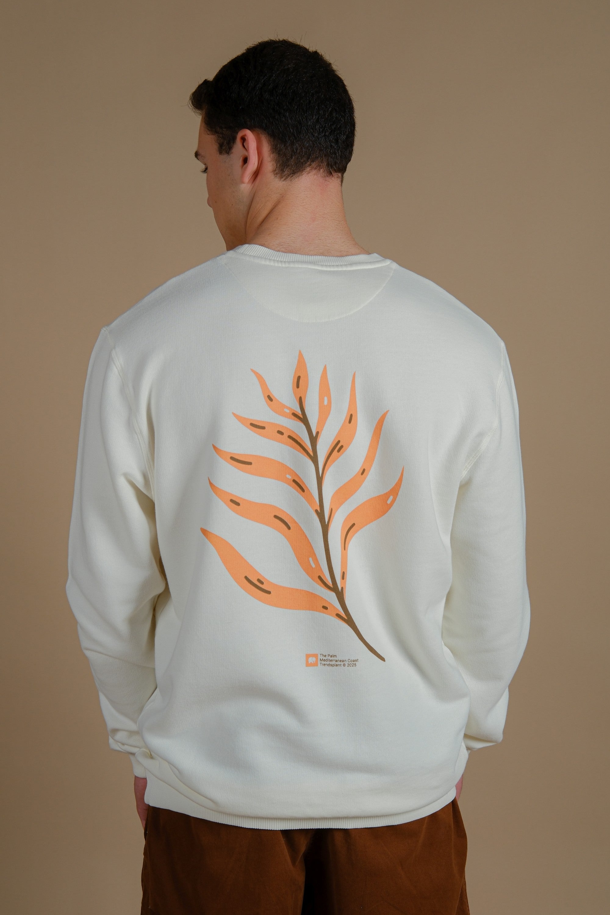 Image of Trendsplant mannen vegan Trui Palmeral Pigment Ecru