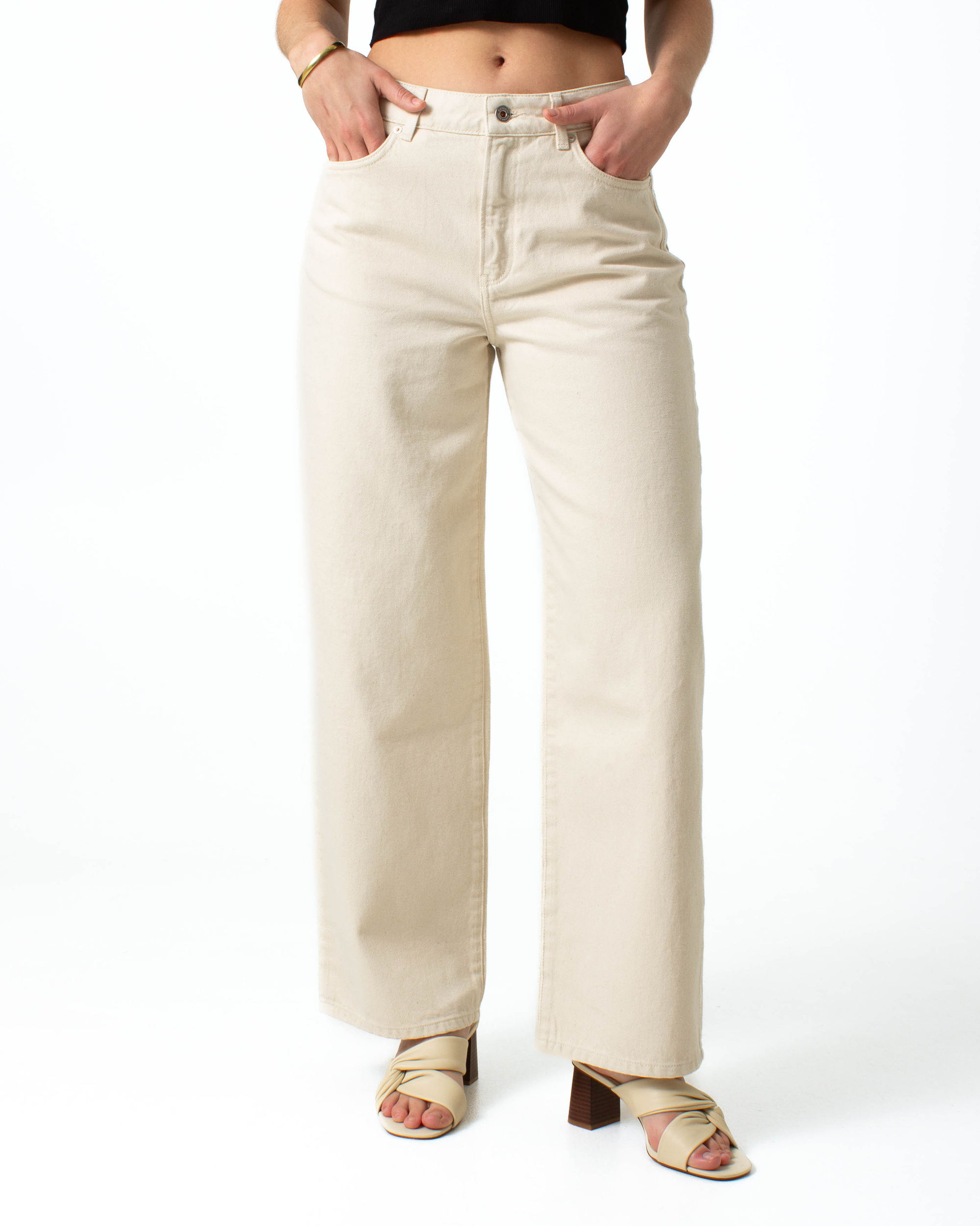 Kuyichi womens vegan Jeans Loose Lucy Ecru