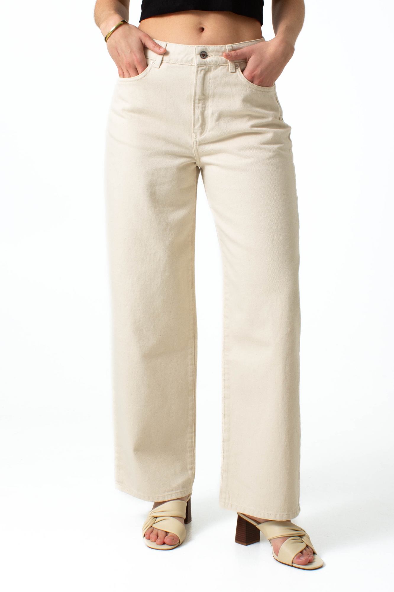 Kuyichi Damen vegan Jeans Loose Lucy Ecru