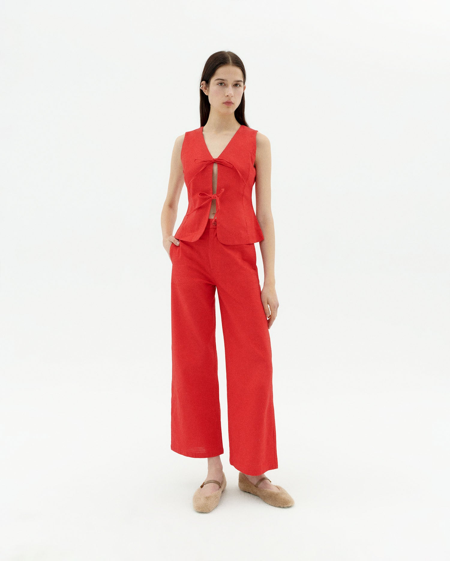 Thinking MU womens vegan Top Elise Red