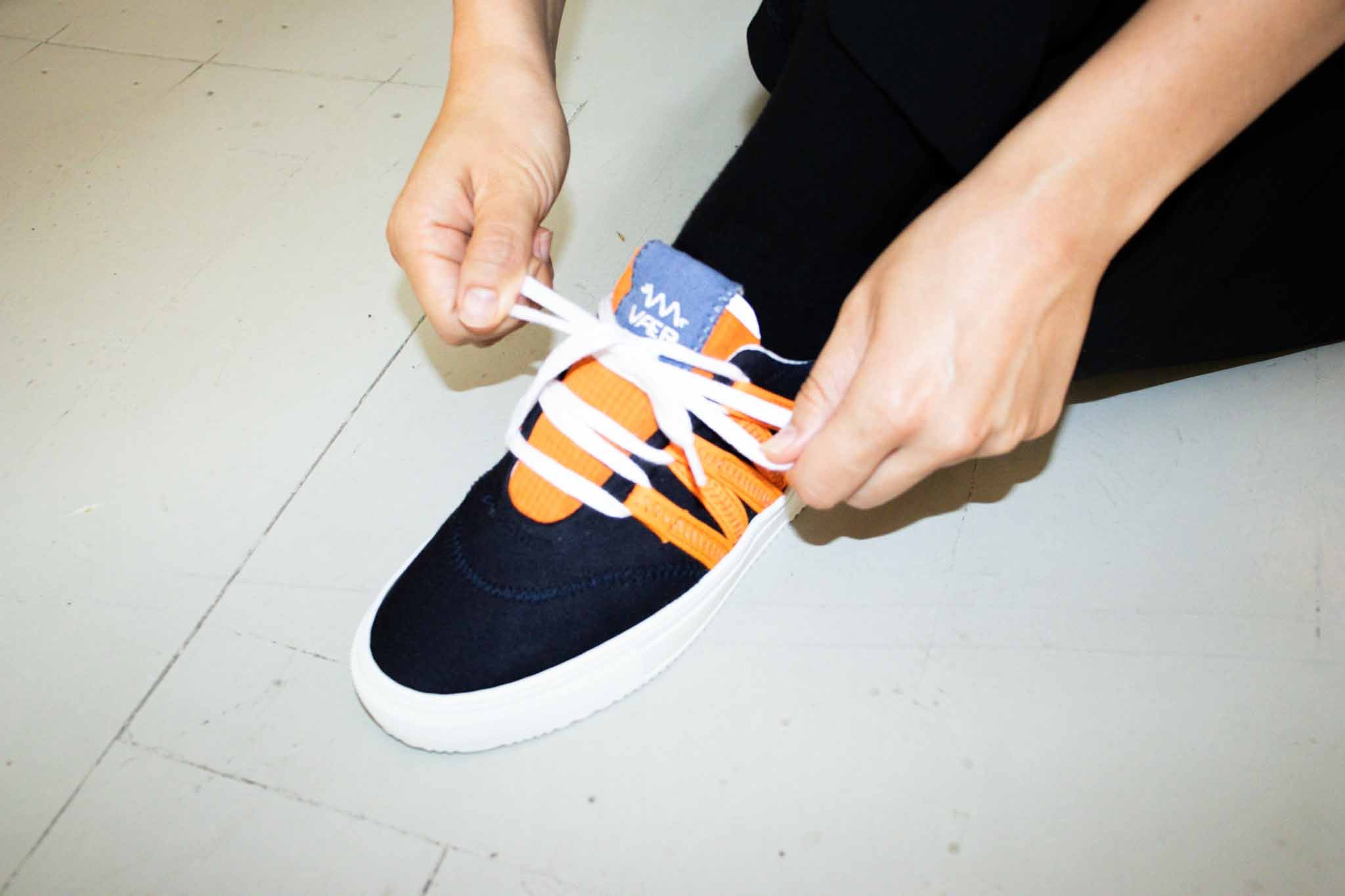VAER men vegan Sneakers Stark Phoenix Black/Orange