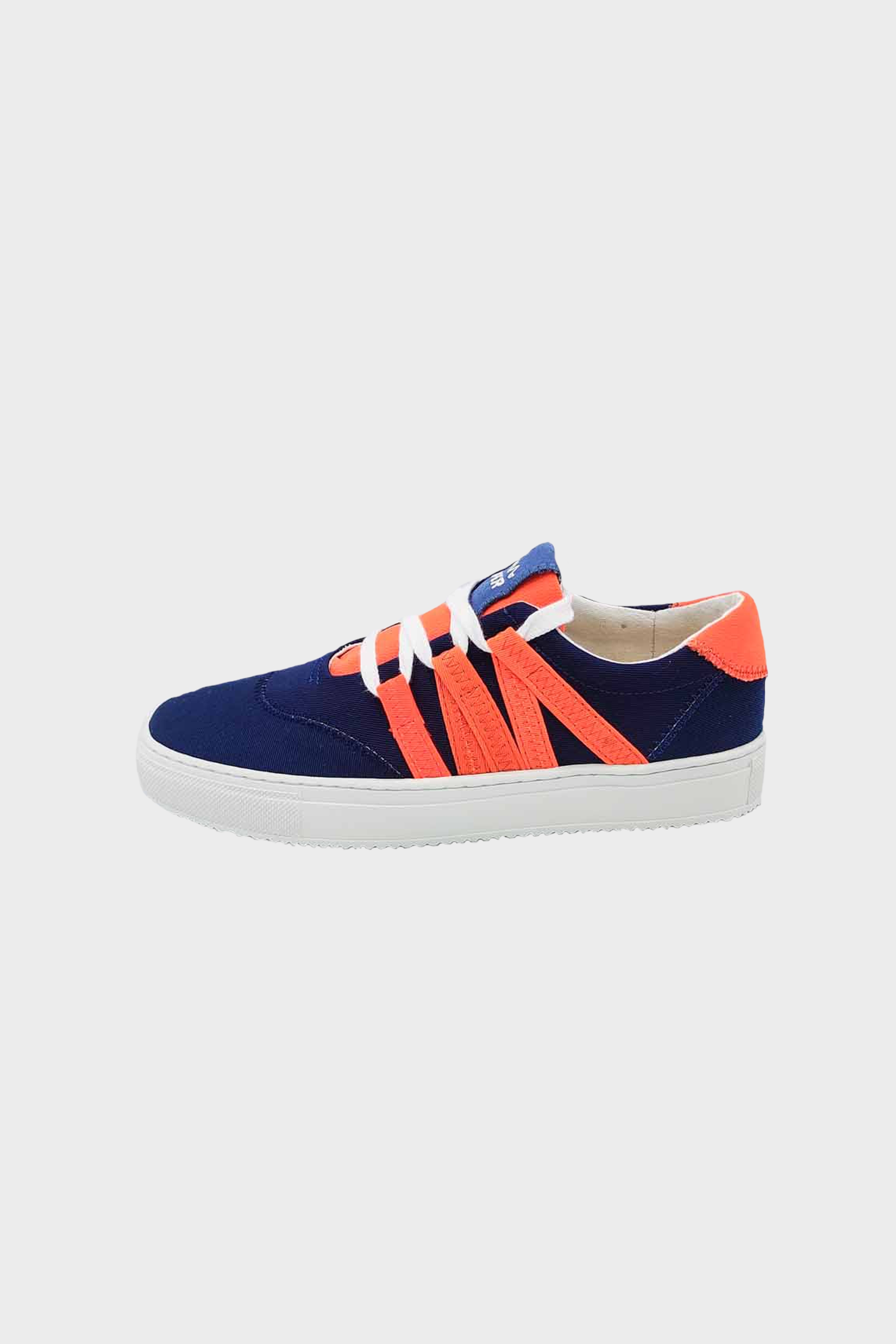 Image of VAER mannen vegan Sneakers Stark Phoenix Blauw/Oranje