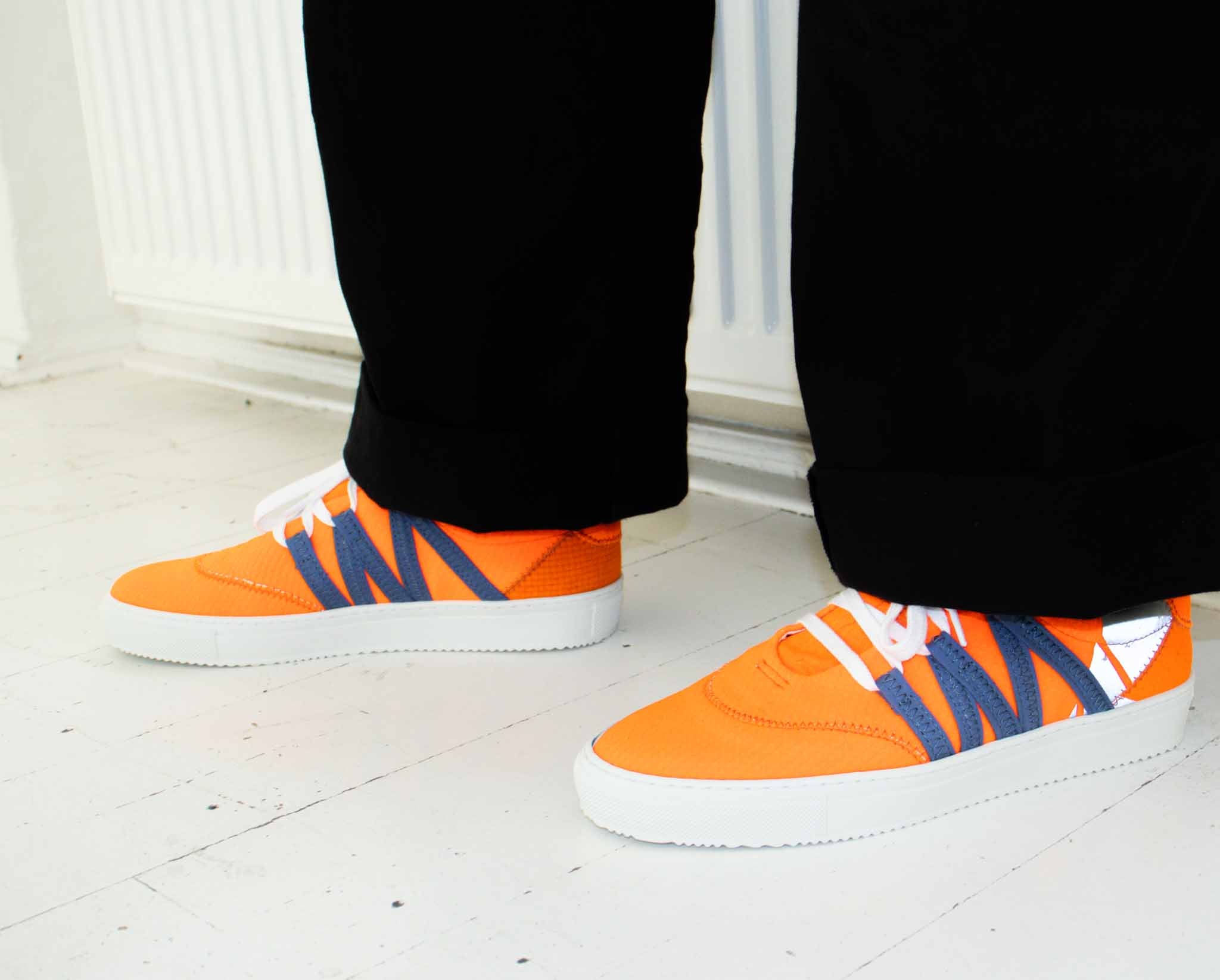 VAER men vegan Sneakers Stark Phoenix Orange/Blue