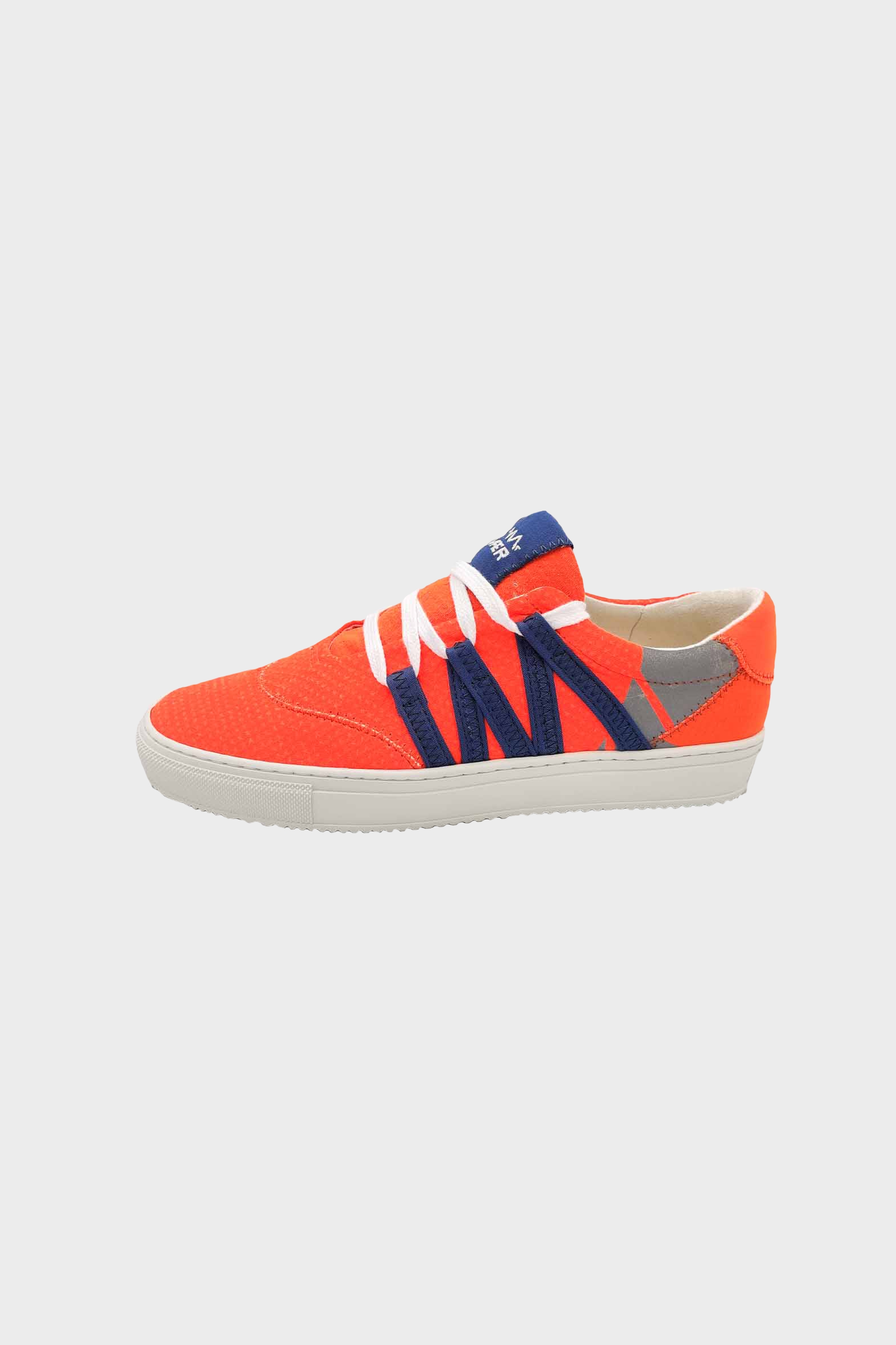 Image of VAER mannen vegan Sneakers Stark Phoenix Oranje/Blauw