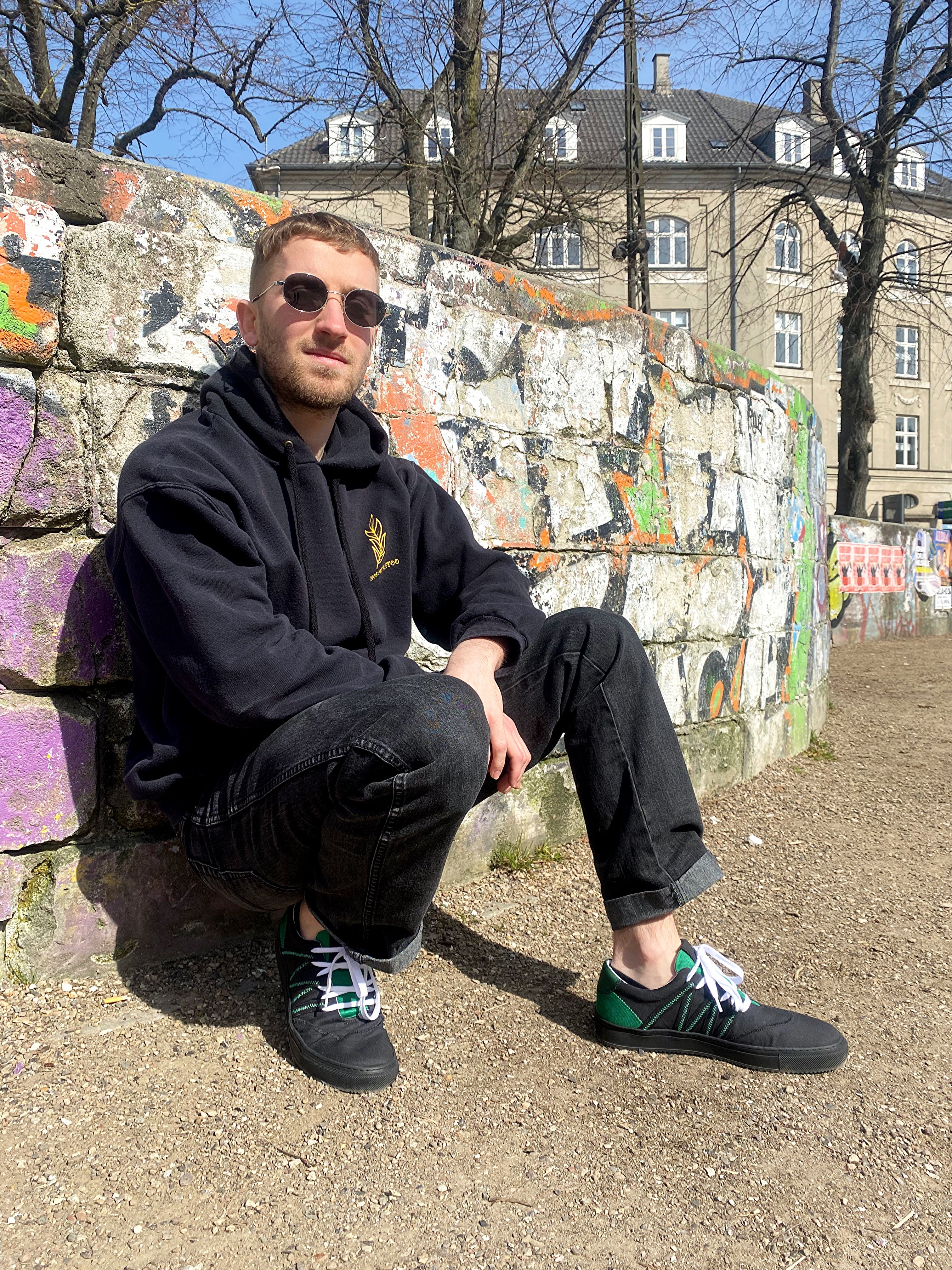 VAER men vegan Sneakers Phoenix Green/Black