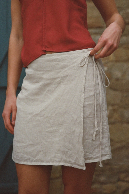 Image of Nénés dames vegan Rok Chloe Beige