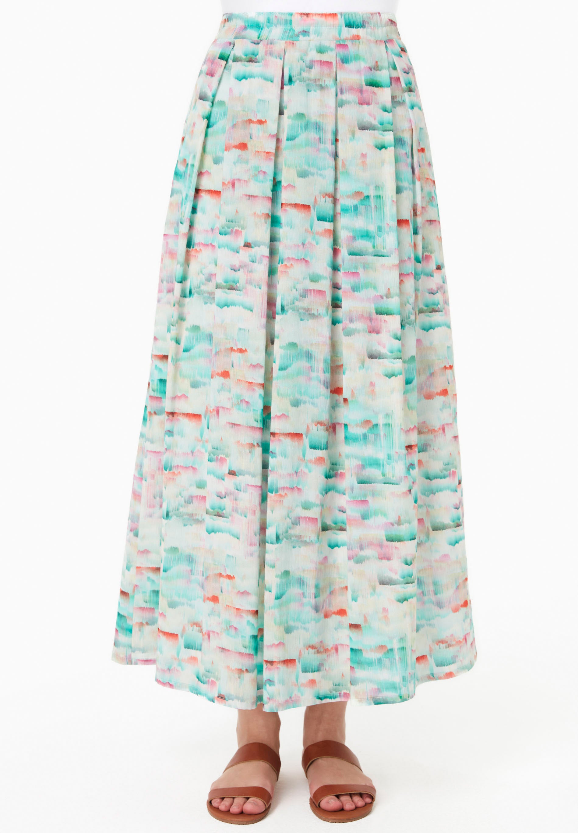 ORGANICATION womens vegan Skirt Long Crinkle Voile Brushed