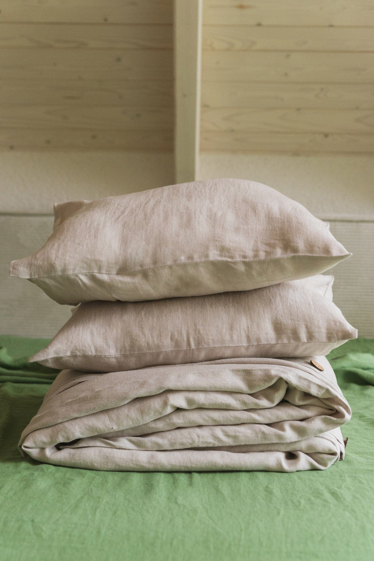 AmourLinen unisex vegan Set Bedding Cream
