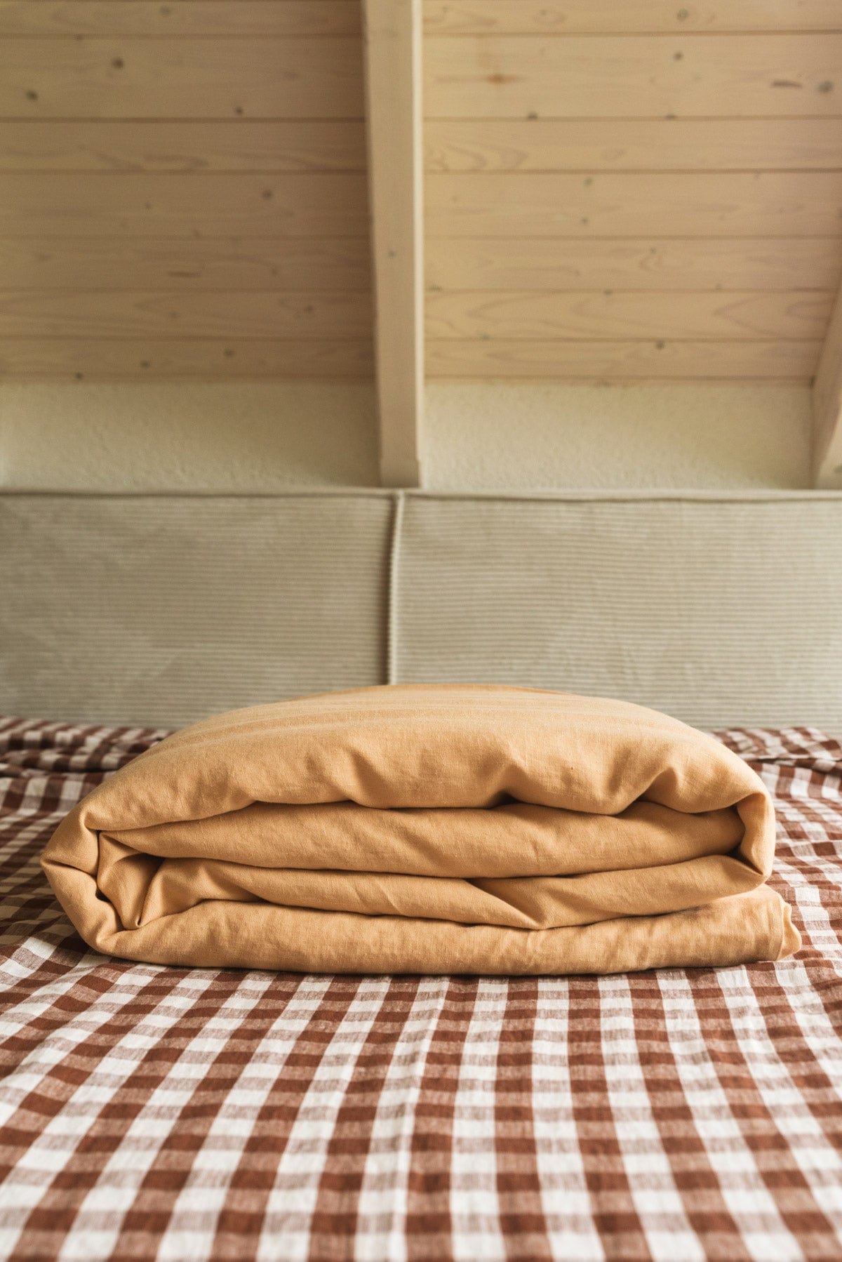 AmourLinen Bettbezug Senf