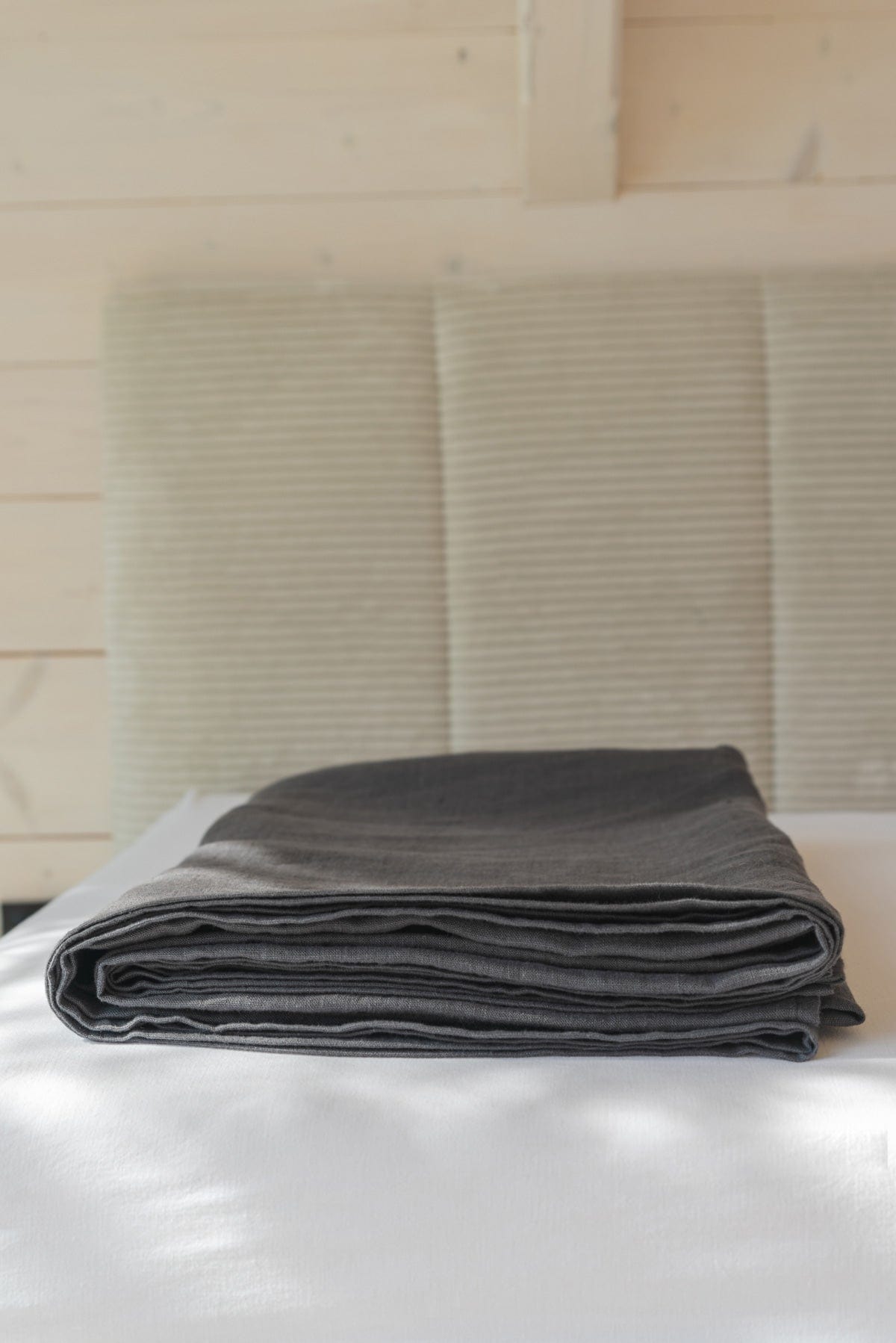 AmourLinen Set Bettlaken Holzkohle