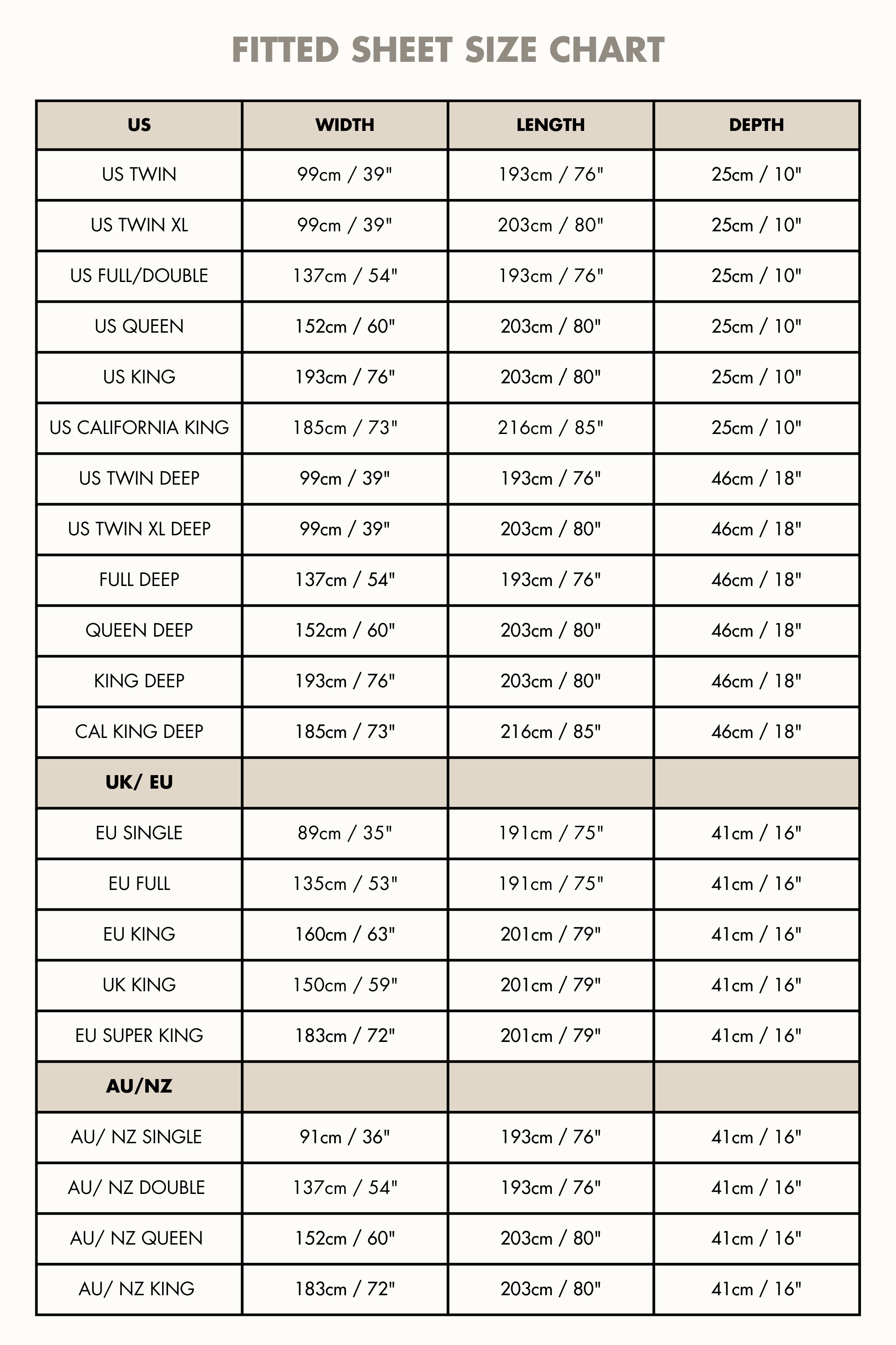 AmourLinen Spannbetttuch Creme