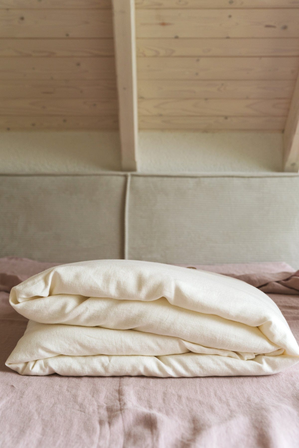 AmourLinen Bettbezug Weiß