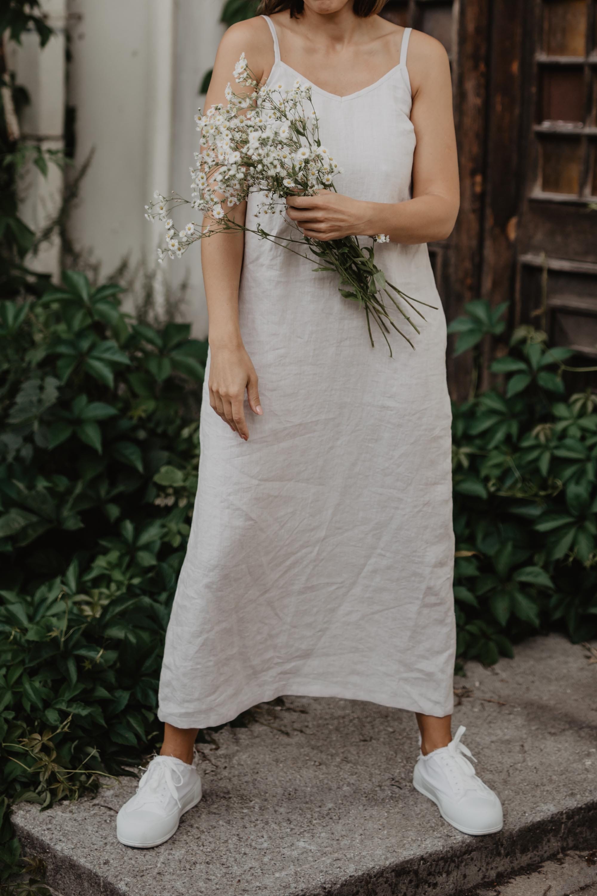 Image of AmourLinen dames vegan Jurk Jakarta Crème