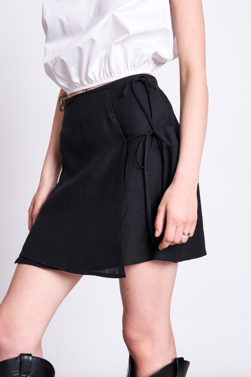 Image of JAN 'N JUNE dames vegan Rok Kys Zwart