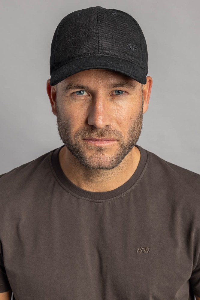 DIRTS men vegan Basecap Unisex Denim Black