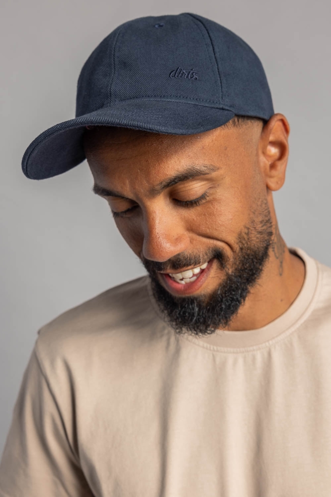 DIRTS men vegan Basecap Unisex Denim Saphire Blue