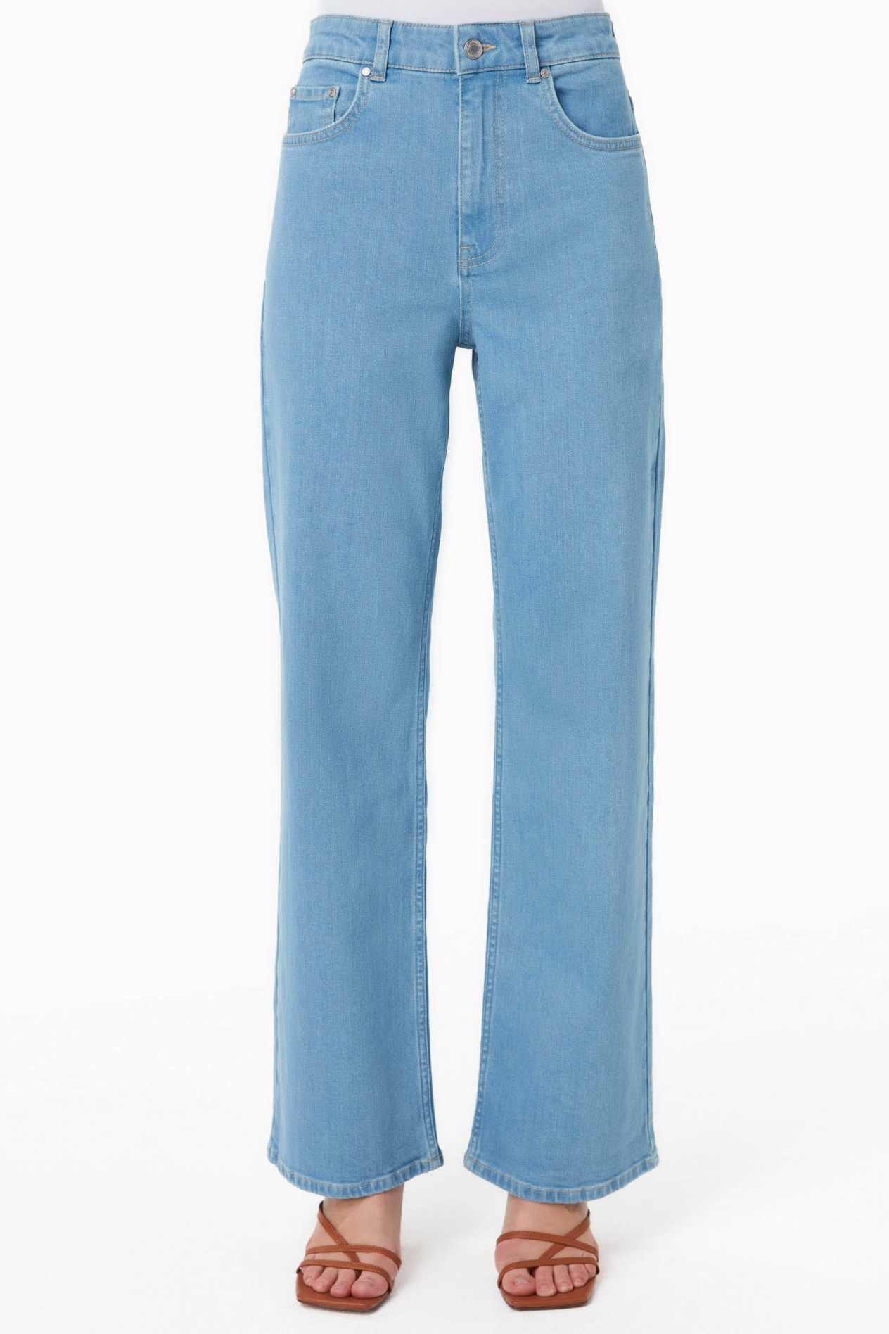 ORGANICATION Damen vegan Jeans Hellblau