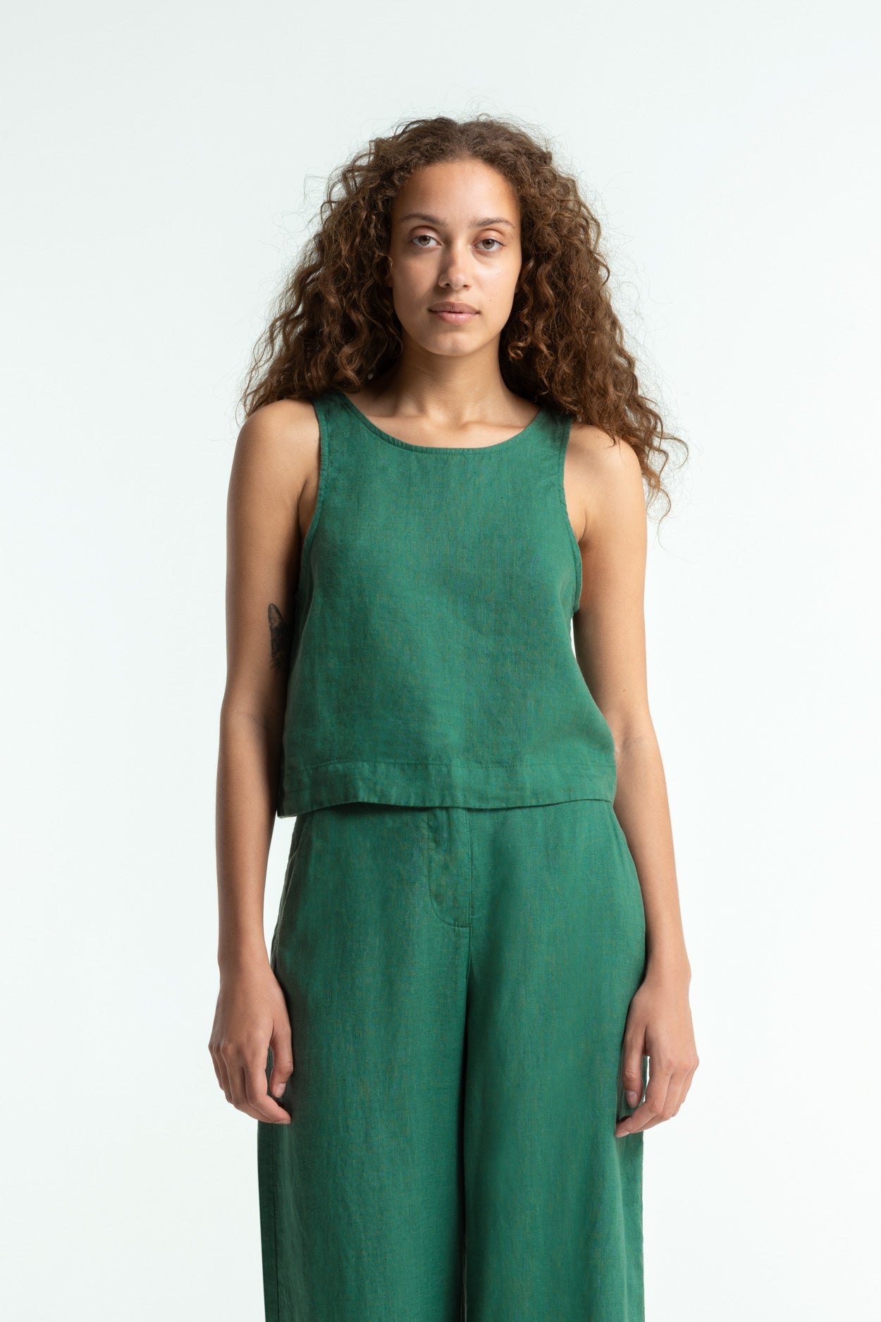 Kings of Indigo womens vegan Top Belle Bistro Green