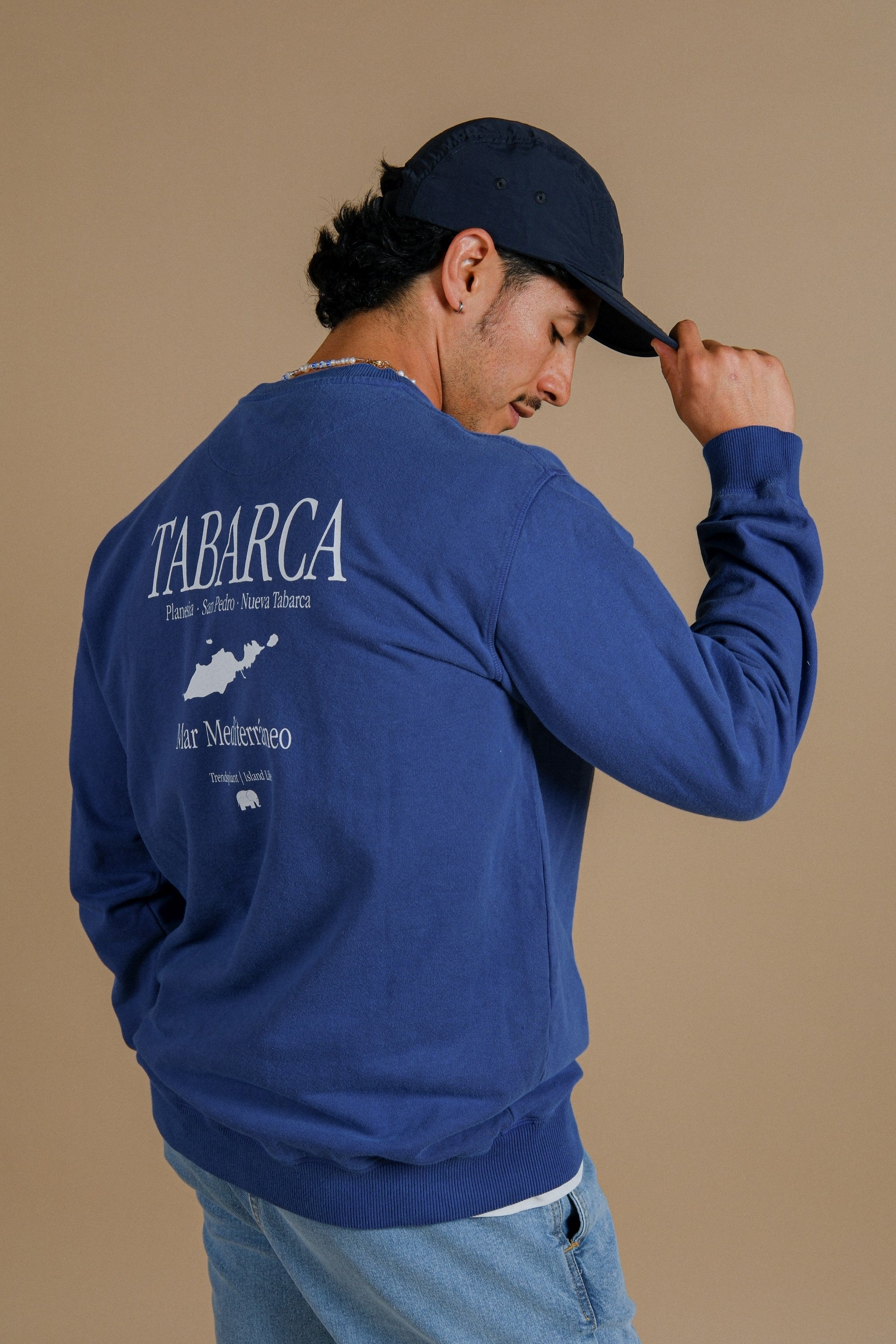 100359 - Herren vegan Pullover Manzanaro Deep Water