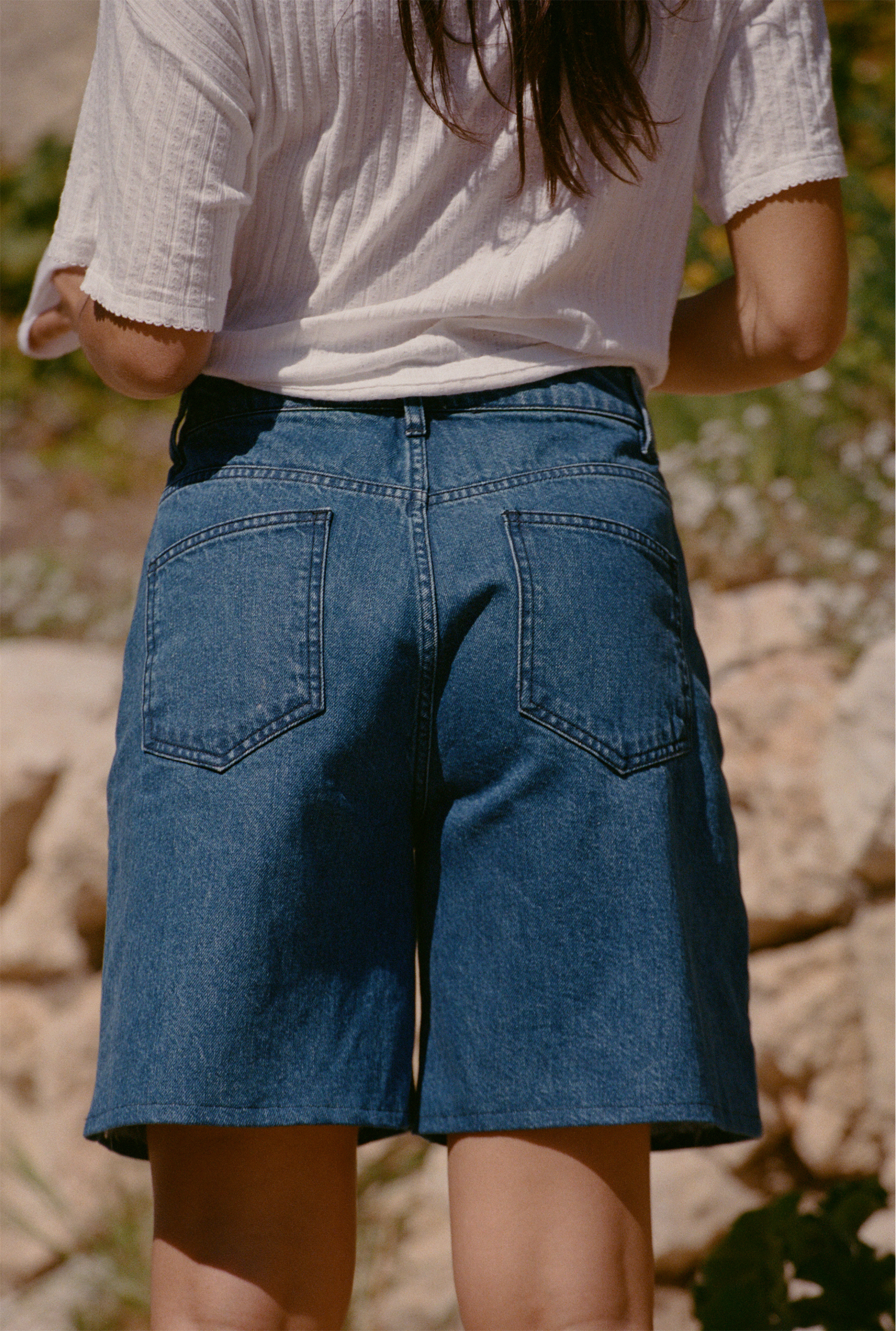 NÃ©nÃ©s womens vegan Shorts Adele Blue