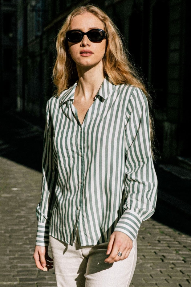 100564 - Damen vegan Hemd Kauri GrÃ¼n