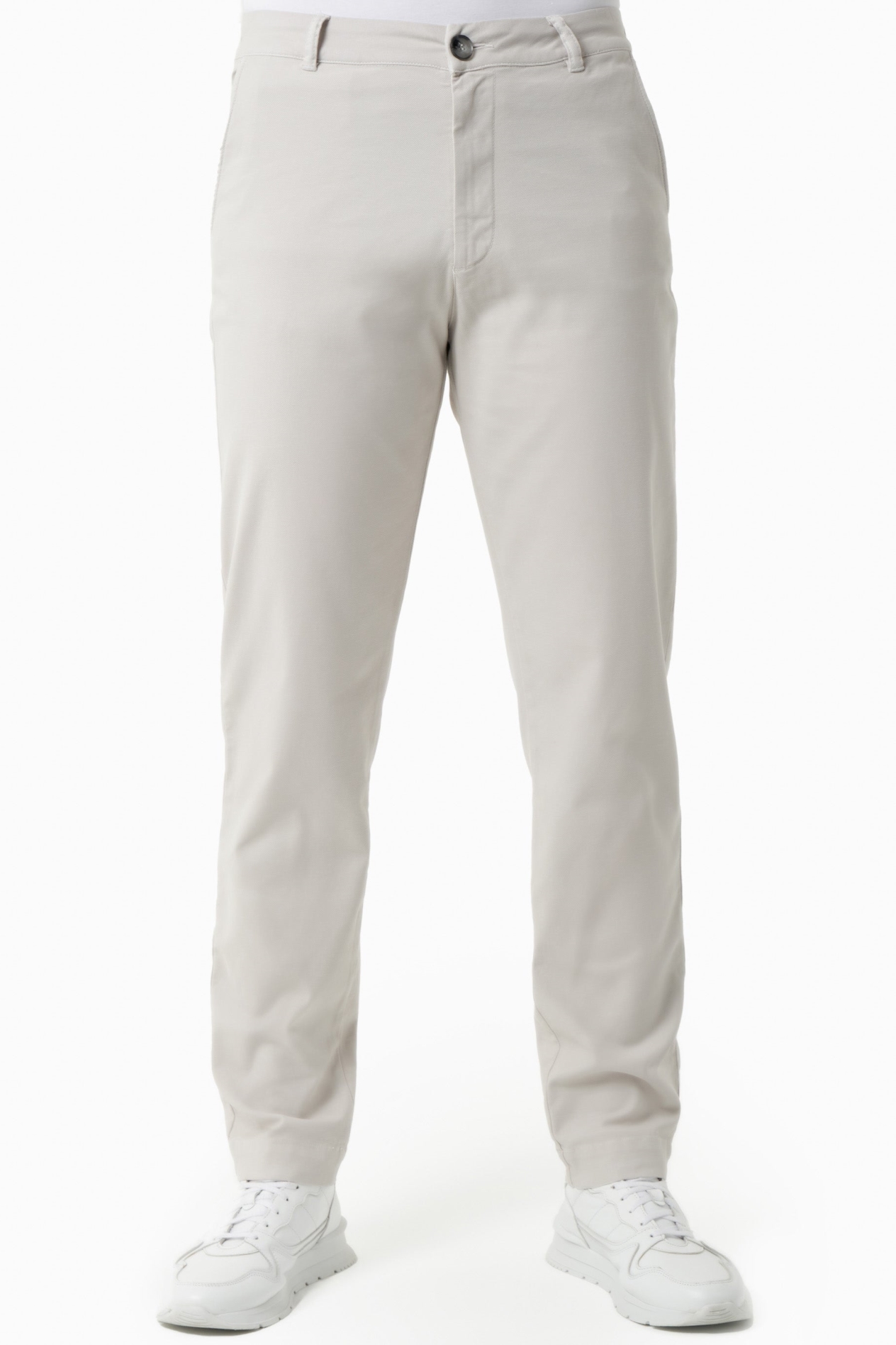 Image of ORGANICATION mannen vegan Broek Regular Fit Lichtgrijs