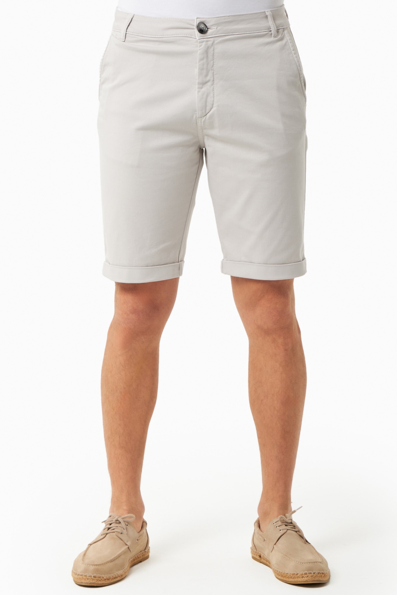 ORGANICATION Herren vegan Shorts Regular Fit Hellgrau