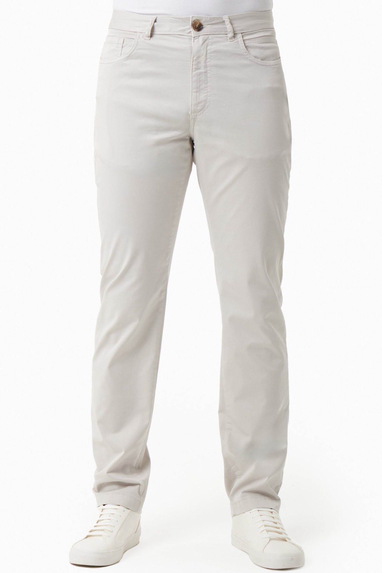 ORGANICATION Herren vegan Hose Regular Fit Hellgrau