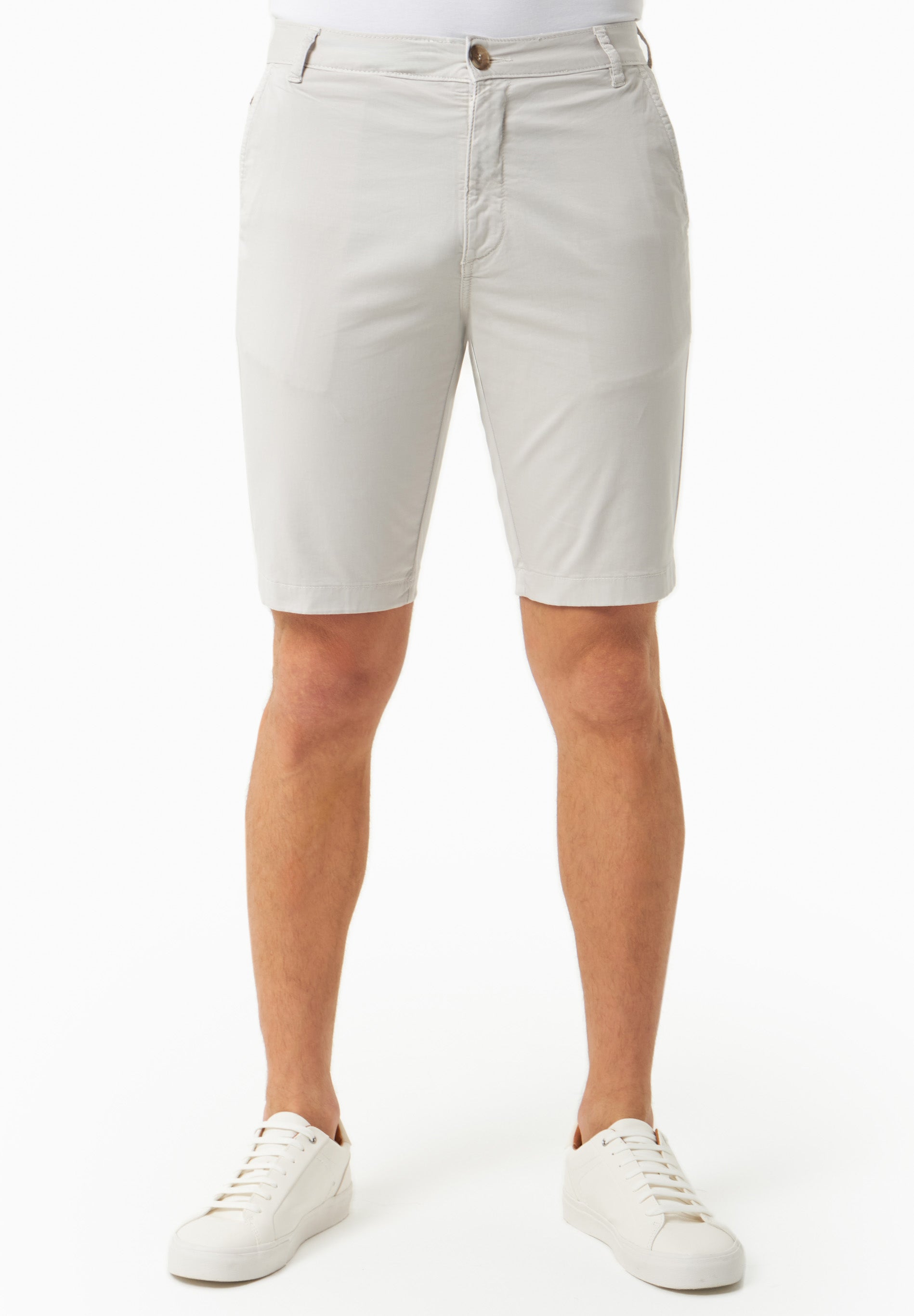 ORGANICATION men vegan Shorts Slim Fit Chino Light Grey