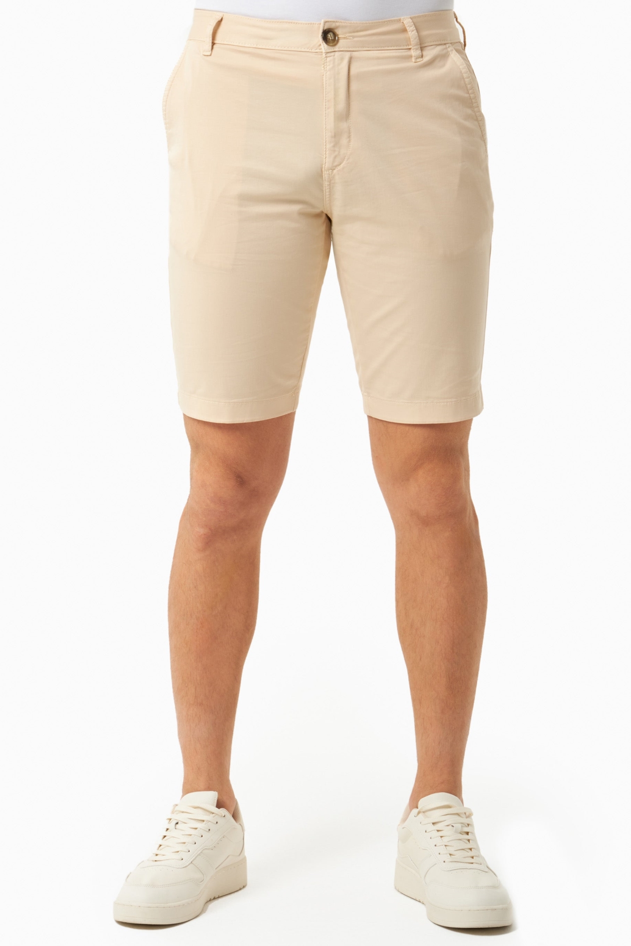 Image of ORGANICATION mannen vegan Shorts Slim-Fit Chino Beige