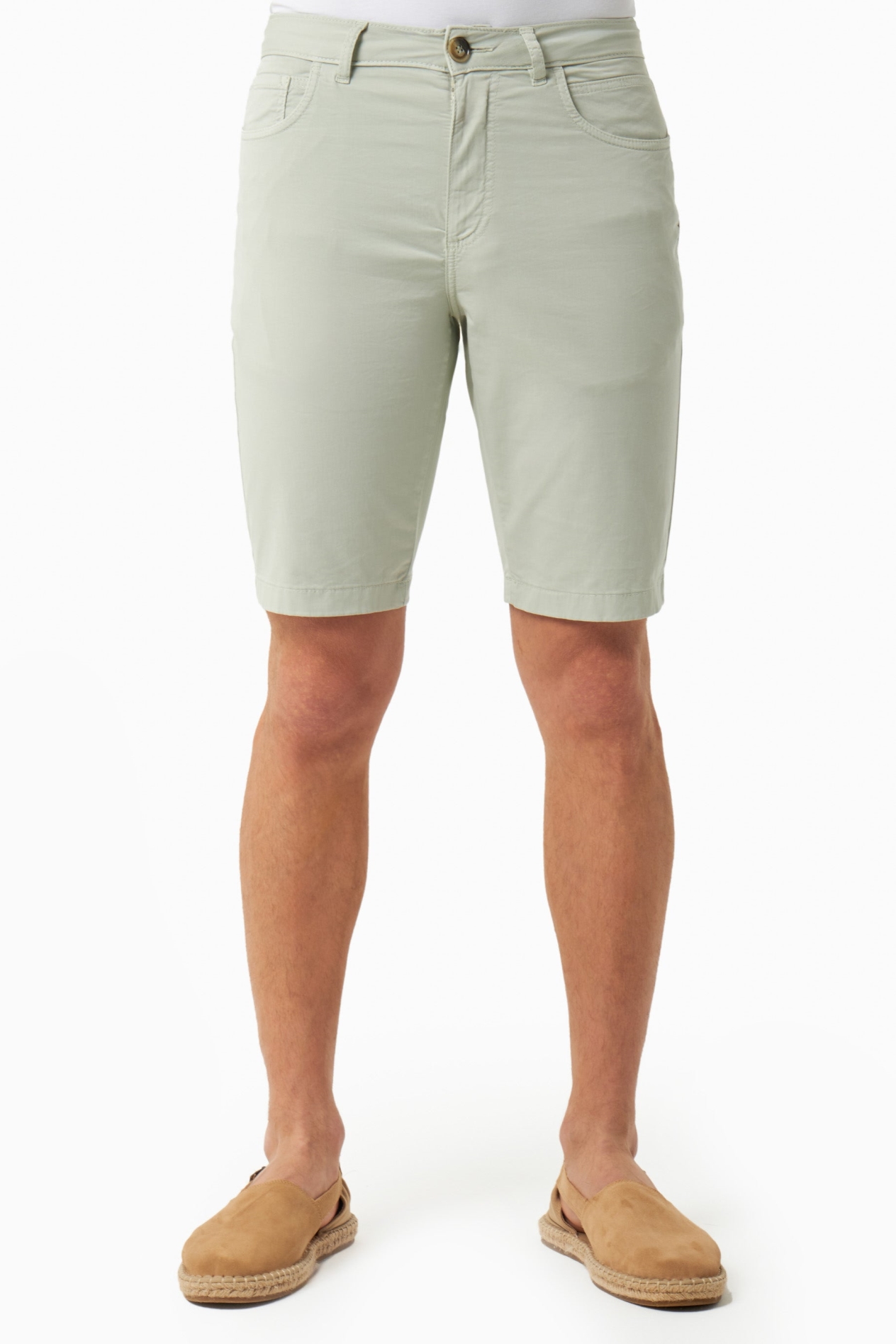Image of ORGANICATION mannen vegan Shorts Regular Fit Mosgroen