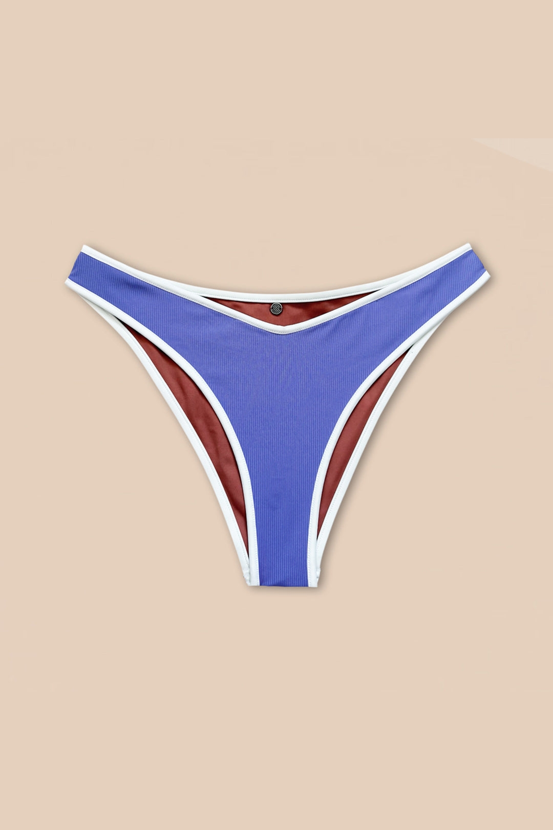 Woodlike Damen vegan Bikini Bottom Reversible Contour Cheeky Rose Brown / Lilac