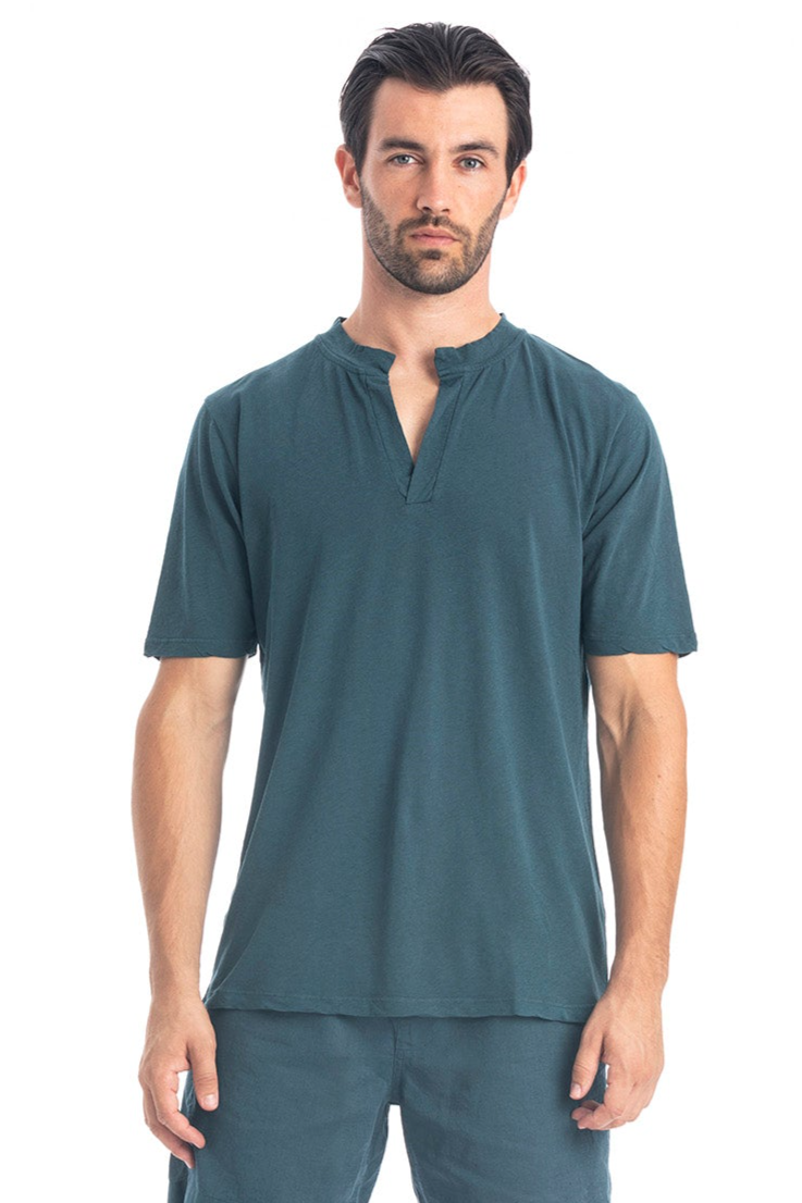 RAVENS VIEW IBIZA Herren vegan T-Shirt Cruise Ocean Blue