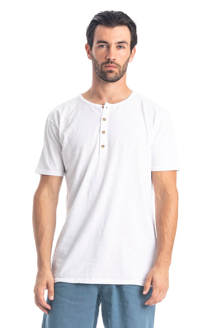 RAVENS VIEW IBIZA Herren vegan T-Shirt Enzo WeiÃŸ