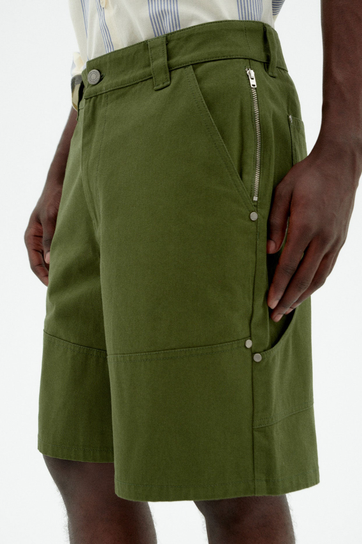 Thinking mu Herren vegan Shorts Bermuda Miles GrÃ¼n