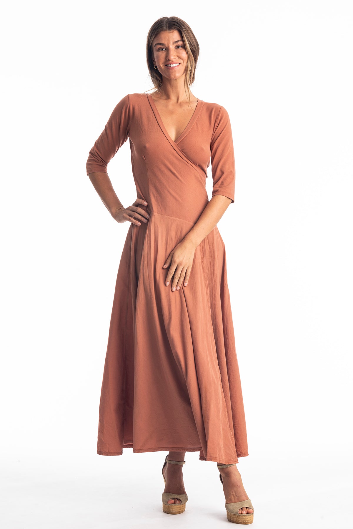 RAVENS VIEW IBIZA Damen vegan Kleid Veronika Bronze