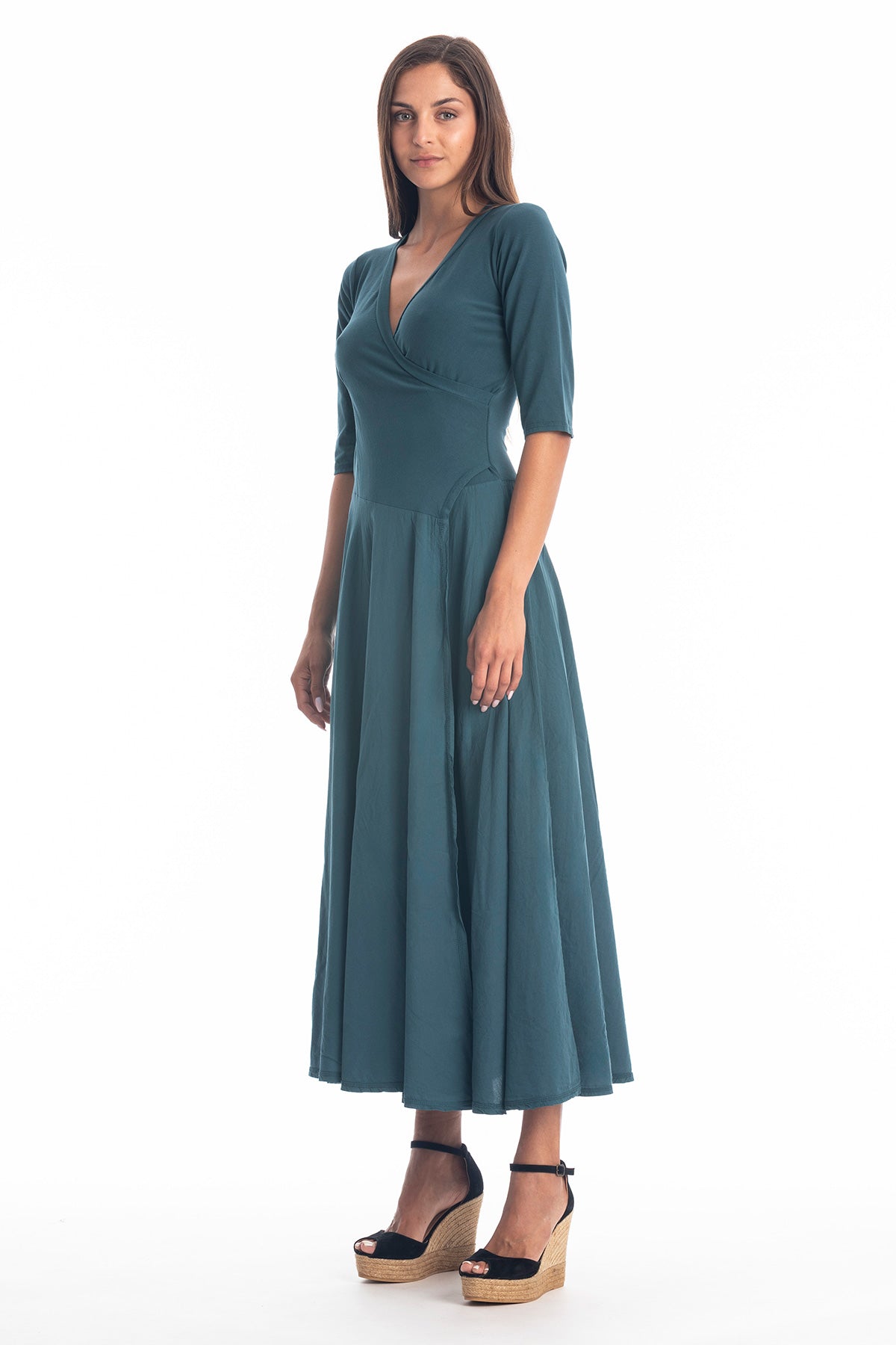 RAVENS VIEW IBIZA womens vegan Dress Veronika Ocean Blue