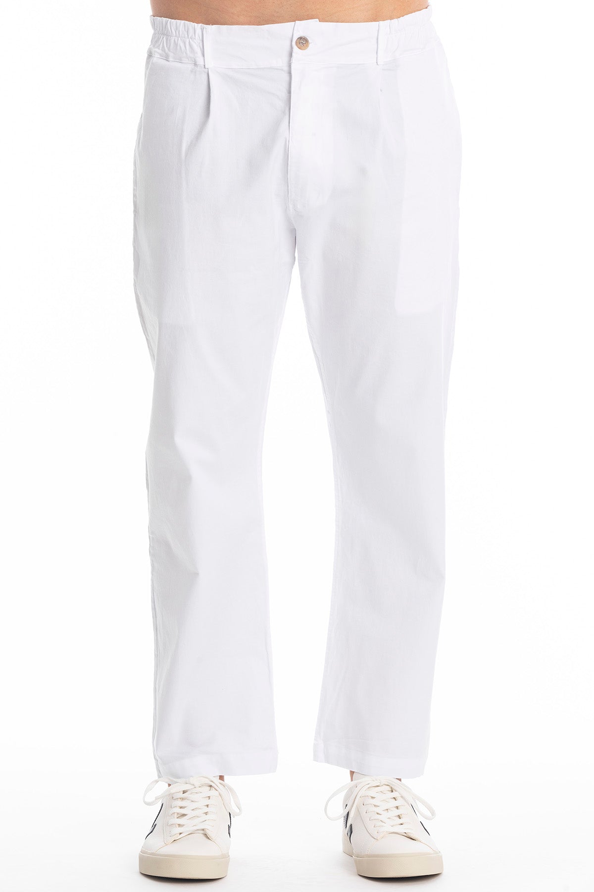 Image of RAVENS VIEW IBIZA mannen vegan Broek Vance Wit