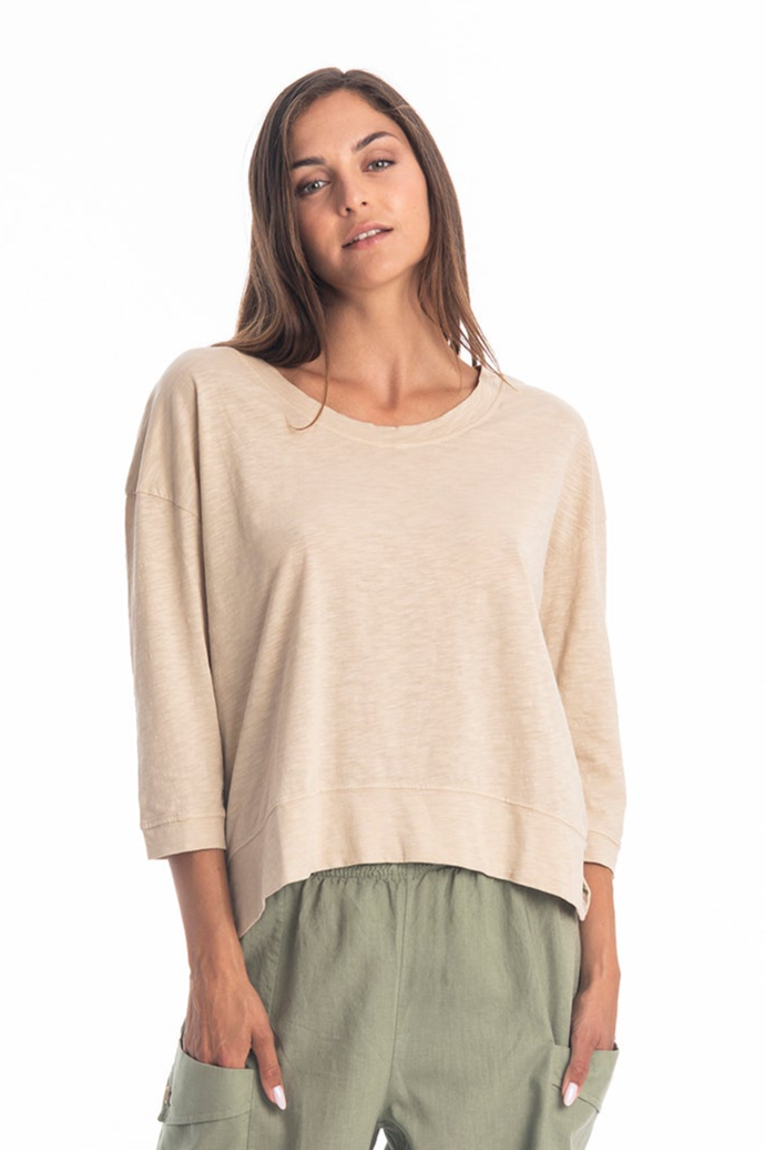 RAVENS VIEW IBIZA Damen vegan Lange Ã„rmel Ivy Sand Braun