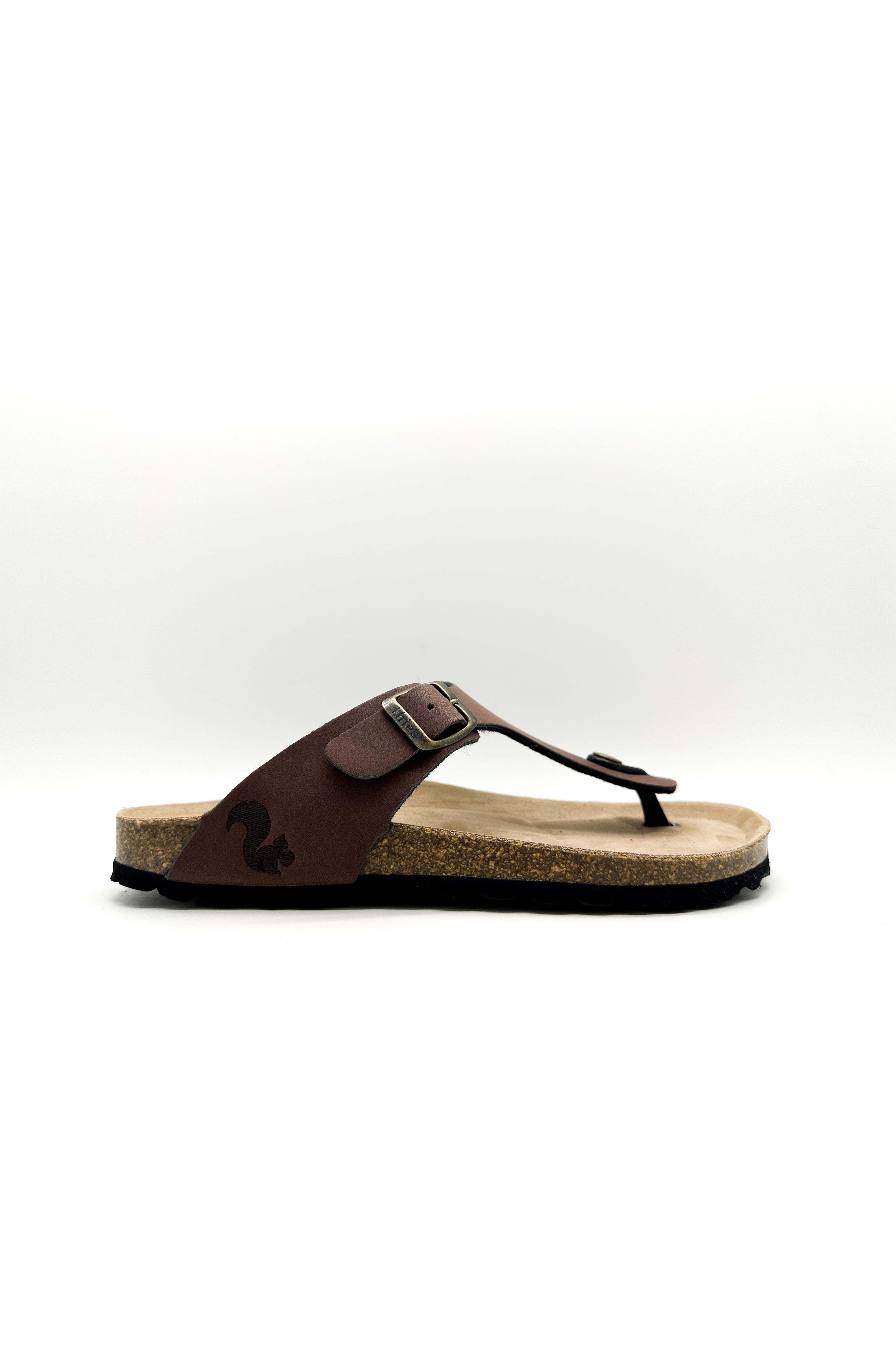 thies men vegan Sandals Unisex Thong Chocolate