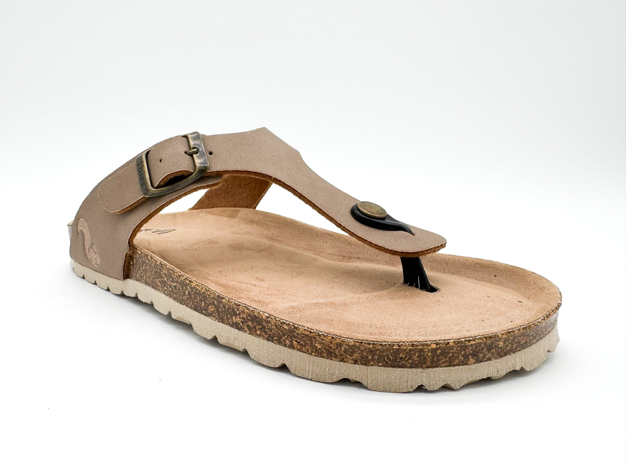 thies men vegan Sandals Thong Elephant Gray