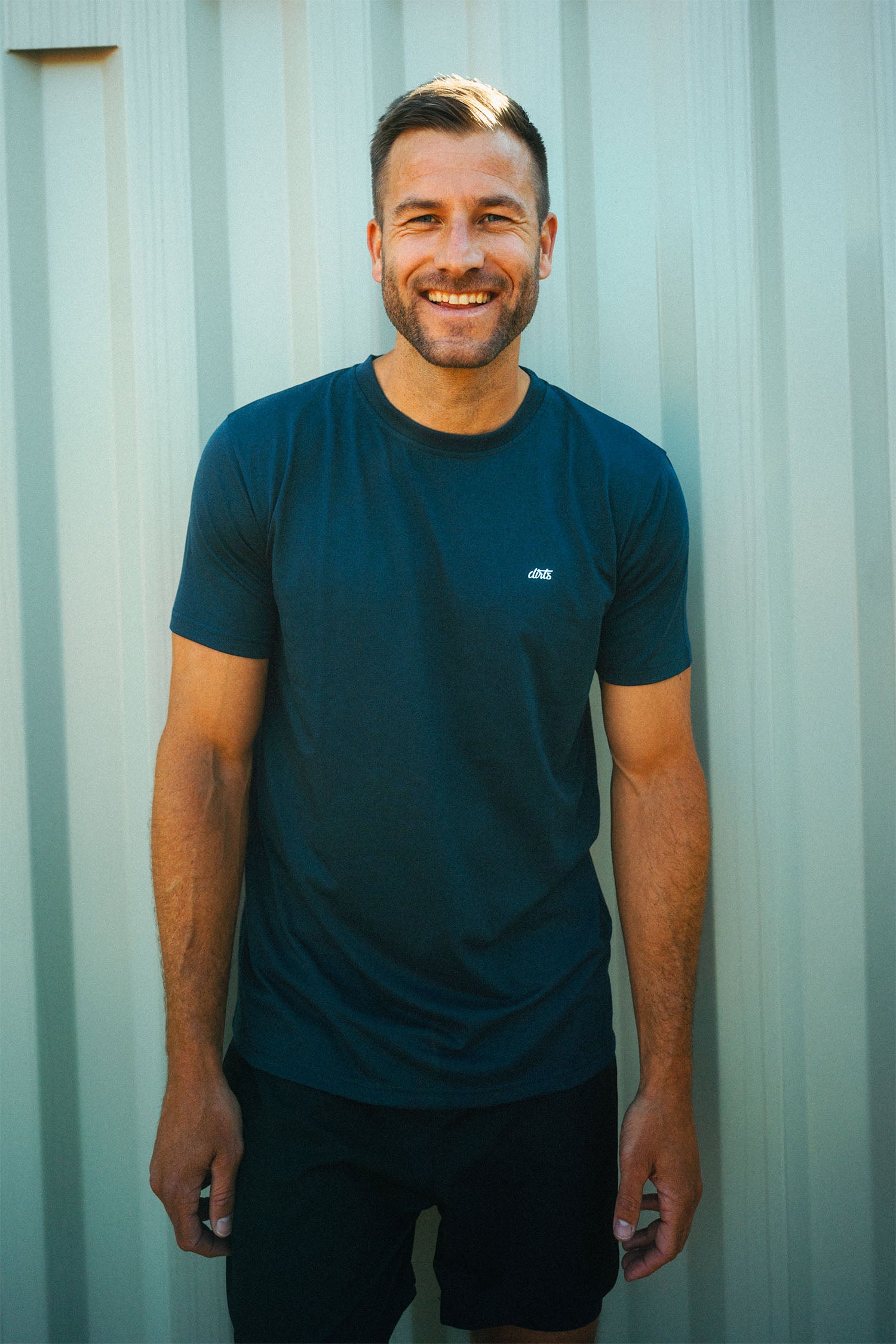 DIRTS men vegan T-Shirt Classic Athletic Navy Blue