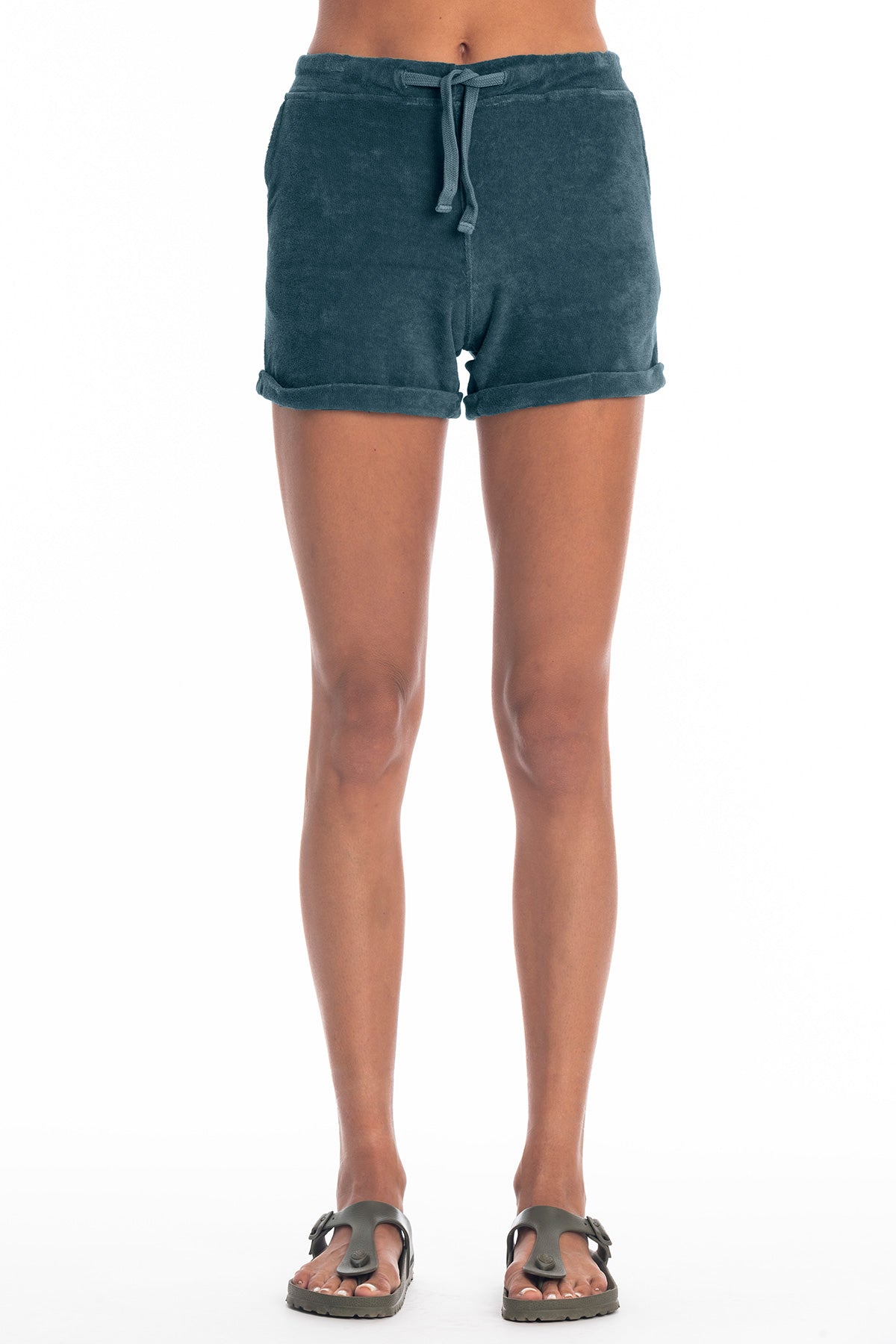 RAVENS VIEW IBIZA Damen vegan Shorts Saona Ozeanblau