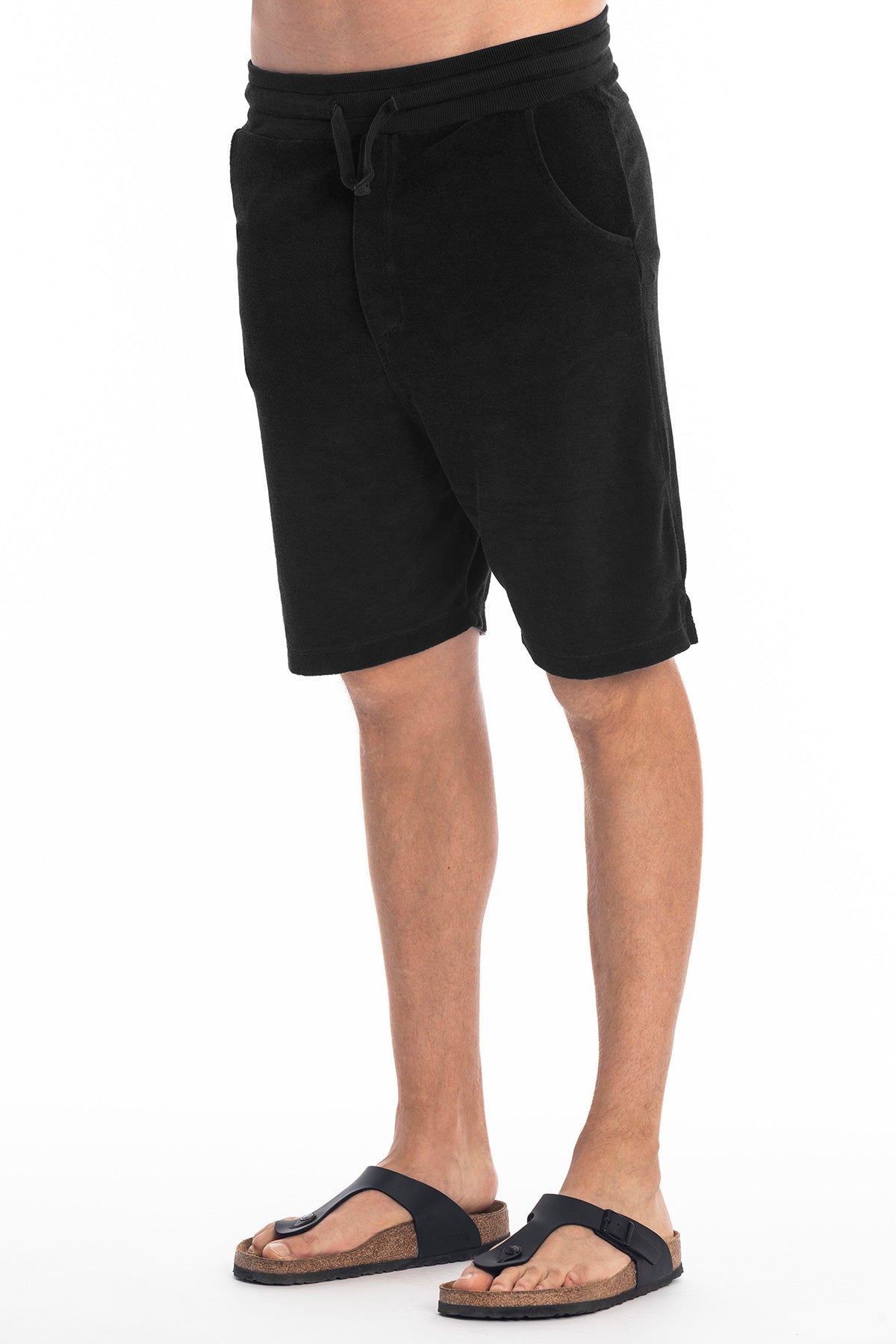 Image of RAVENS VIEW IBIZA mannen vegan Sweatshorts Costa Zwart