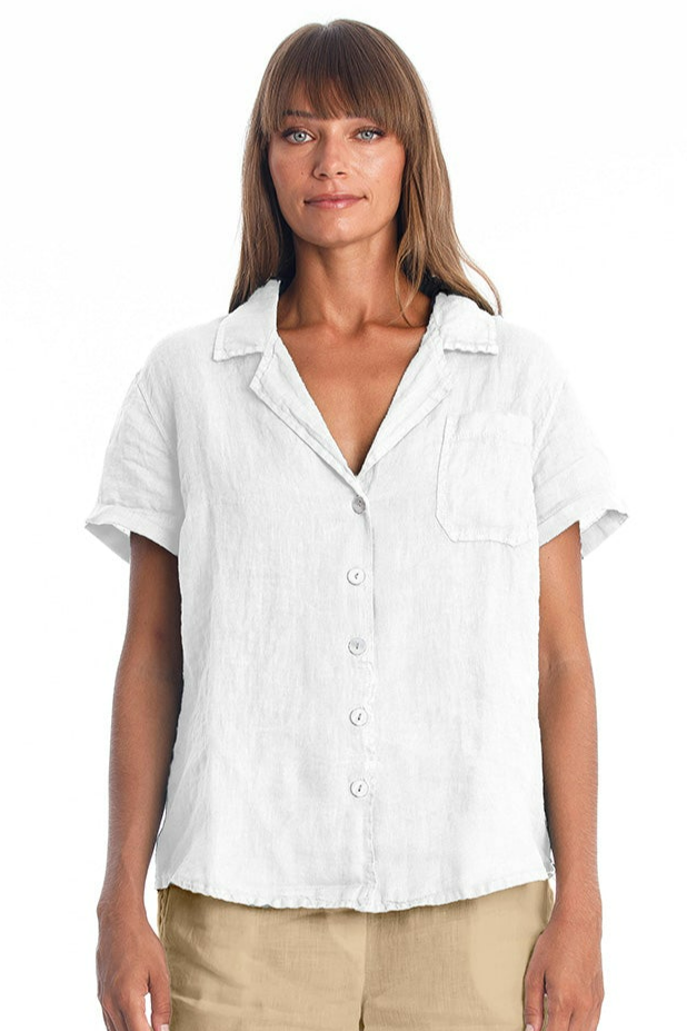 Image of RAVENS VIEW IBIZA dames vegan Shirt Elly Wit