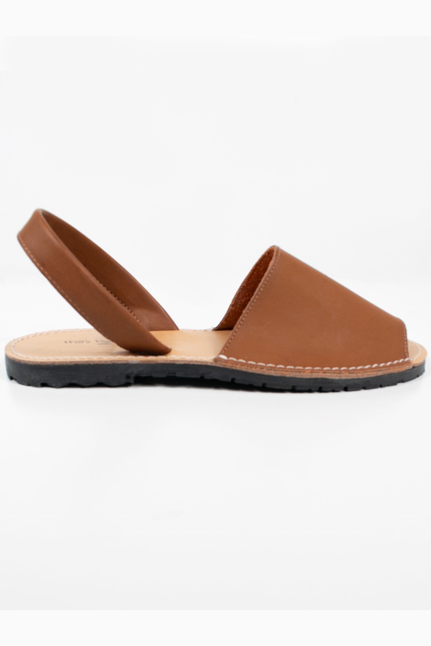 Will's Vegan Store Damen vegan Flache Sandalen Tan