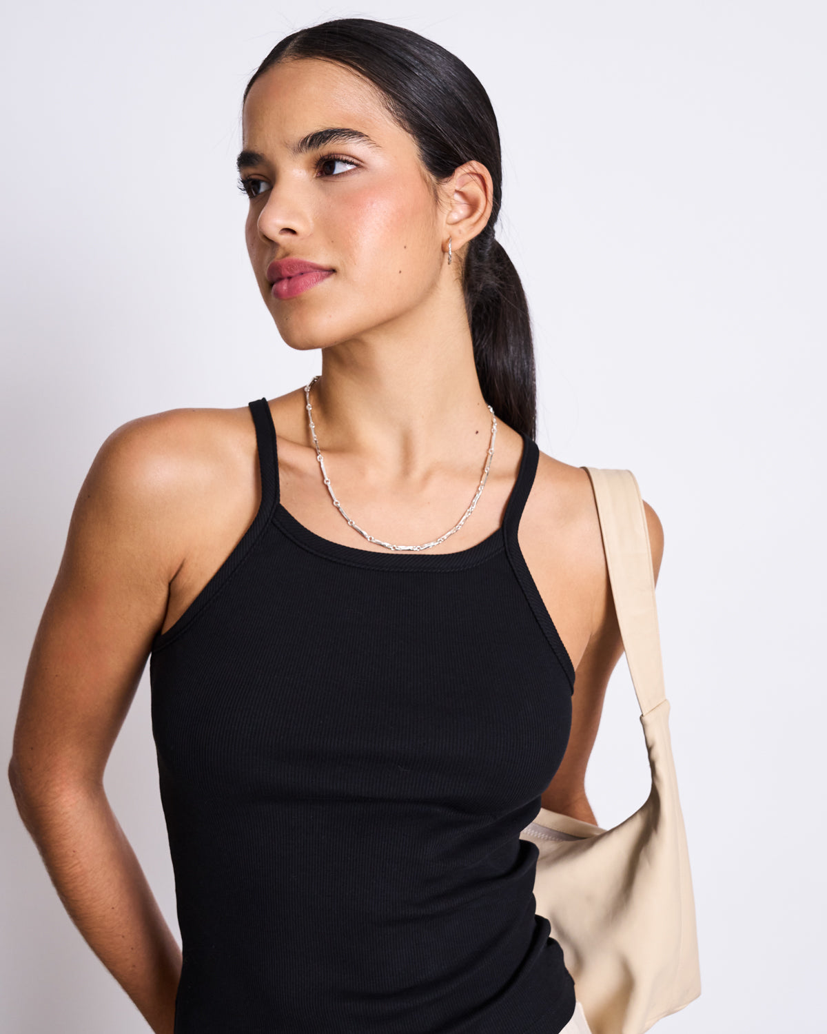 JAN 'N JUNE Bovenste Stengel Rib Zwart