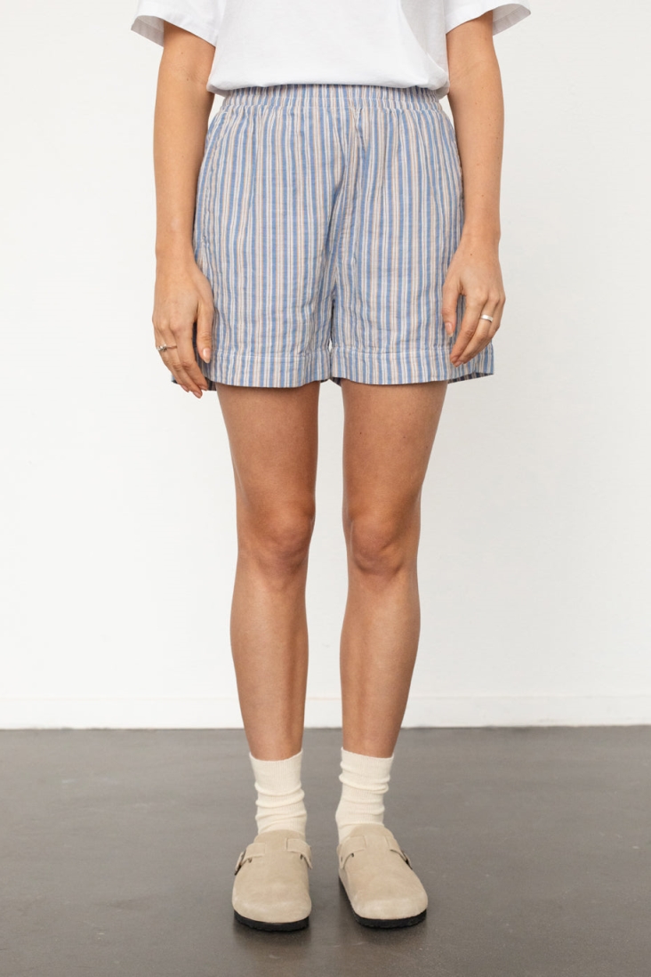 Rotholz Damen vegan Shorts Gestreift Multicolour